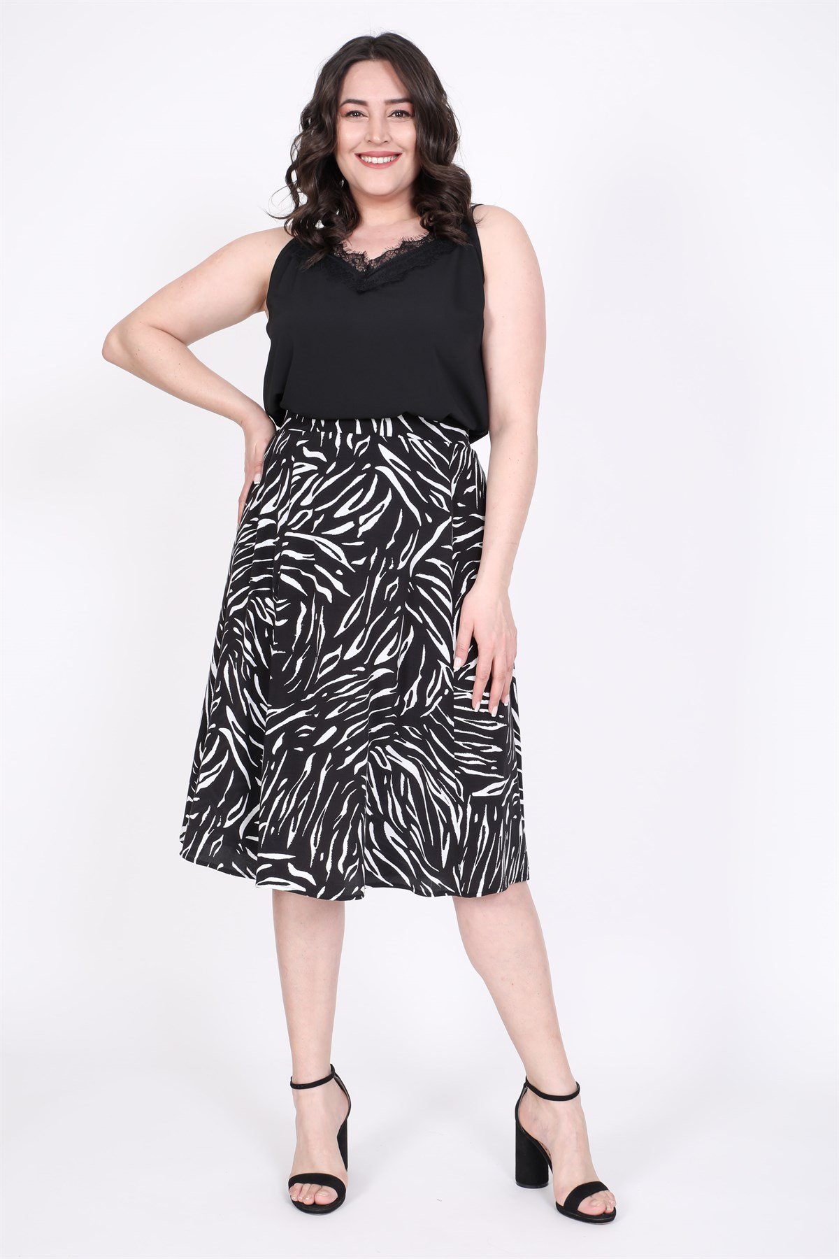 Myline-Anvelop Etek-Büyük Beden Etek-35206