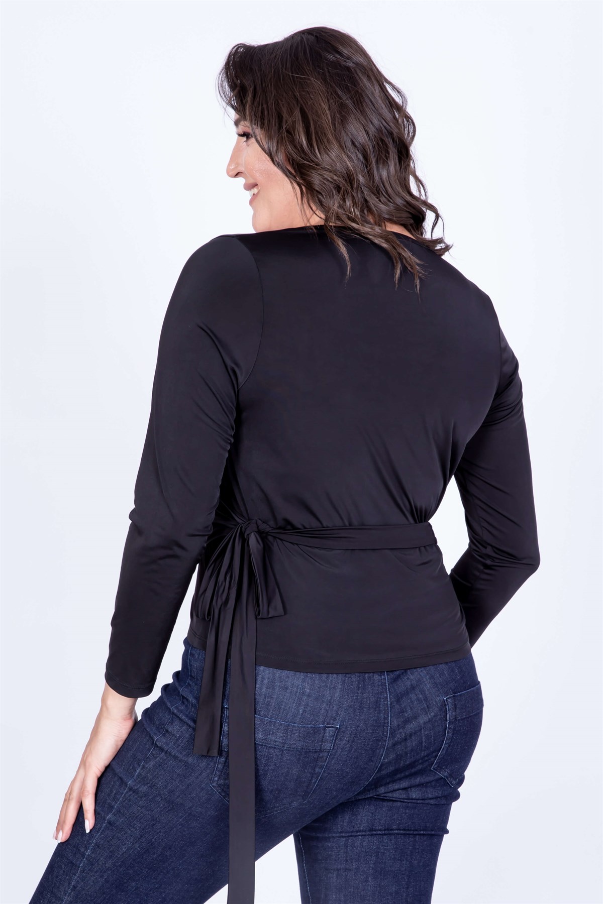 Myline-Anvelop Hırka Bluz-Büyük Beden Bluz-35154