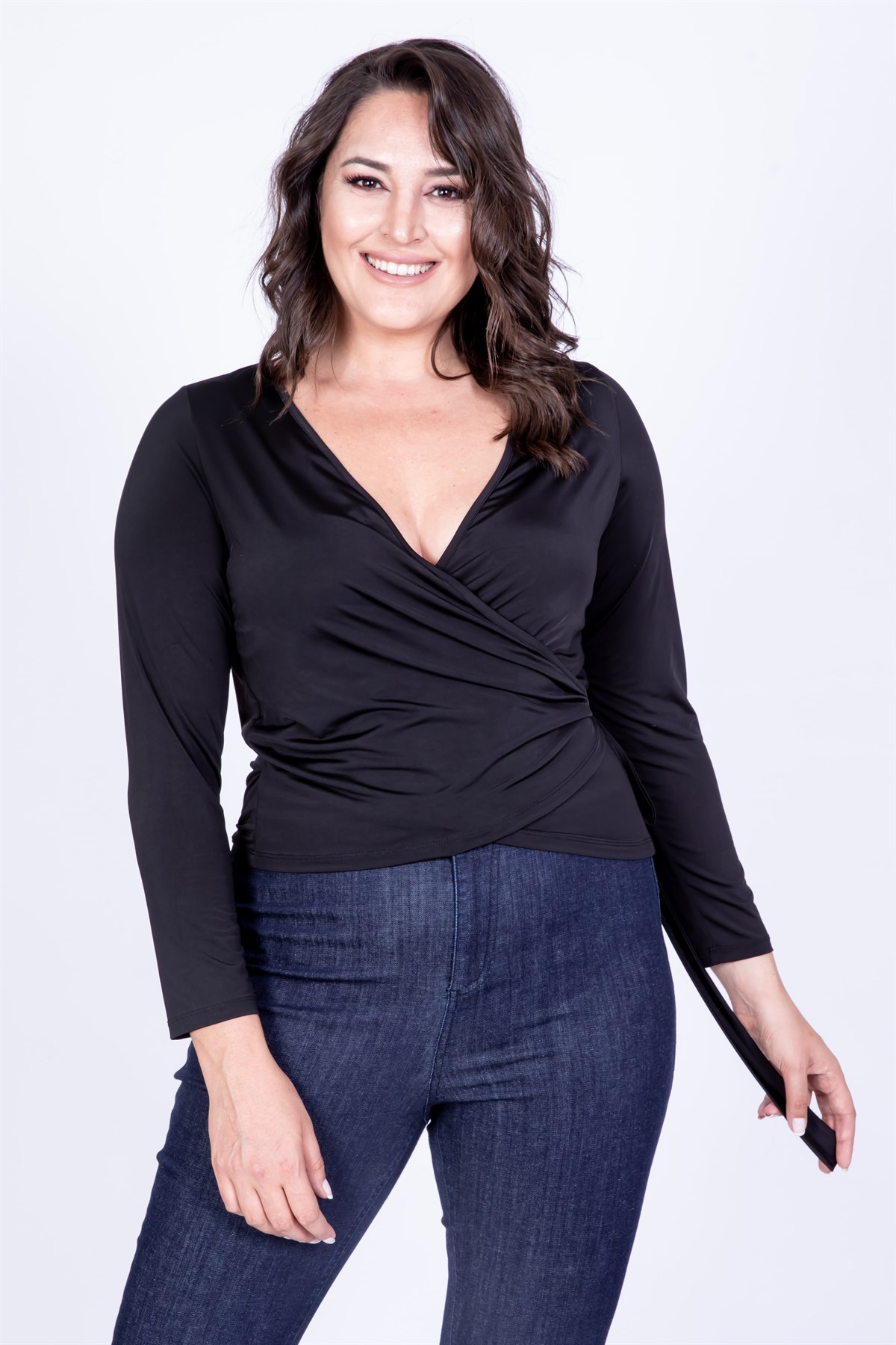 Myline-Anvelop Hırka Bluz-Büyük Beden Bluz-35154