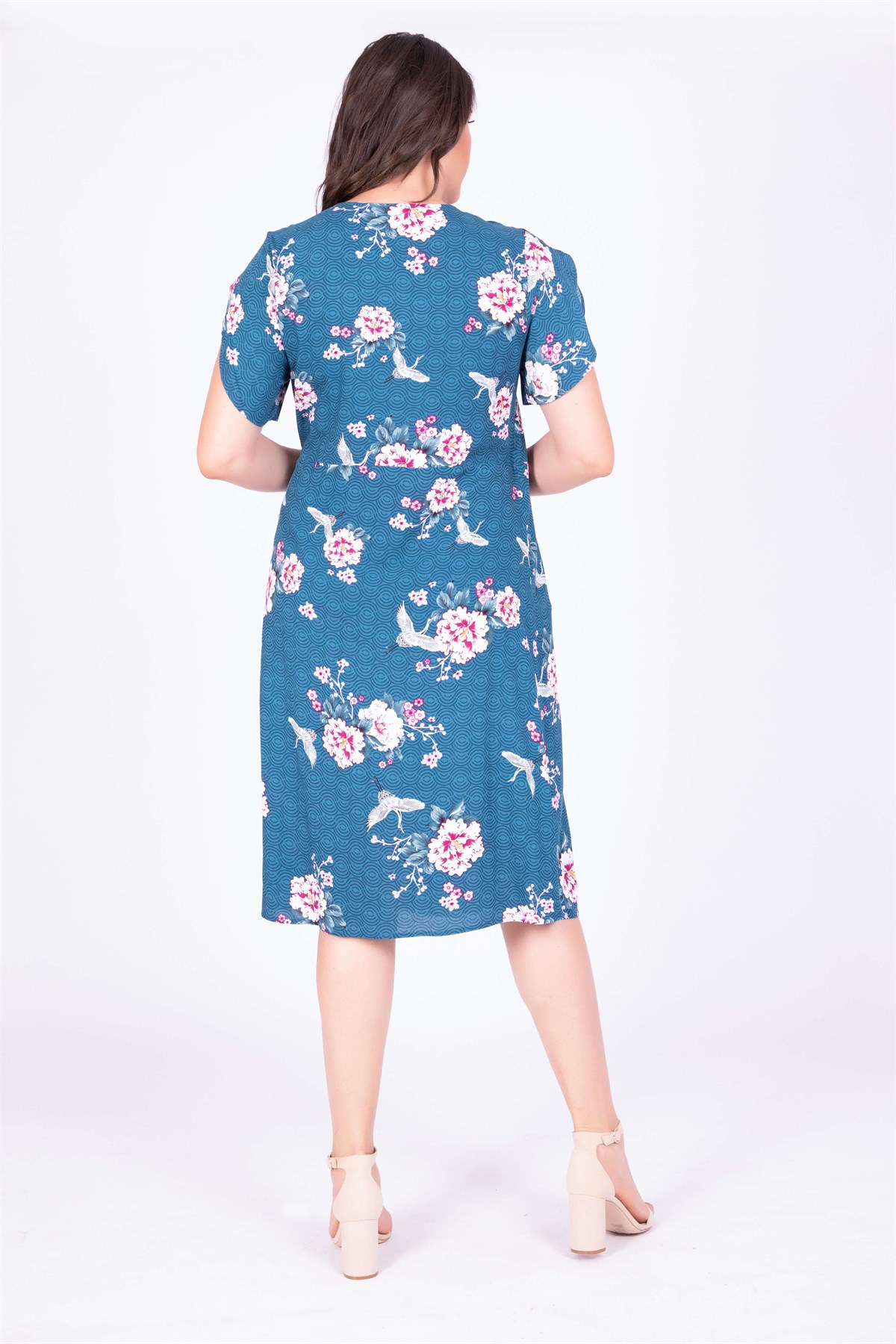 Myline-Anvelop Kol Detaylı Elbise-Elbise-34736