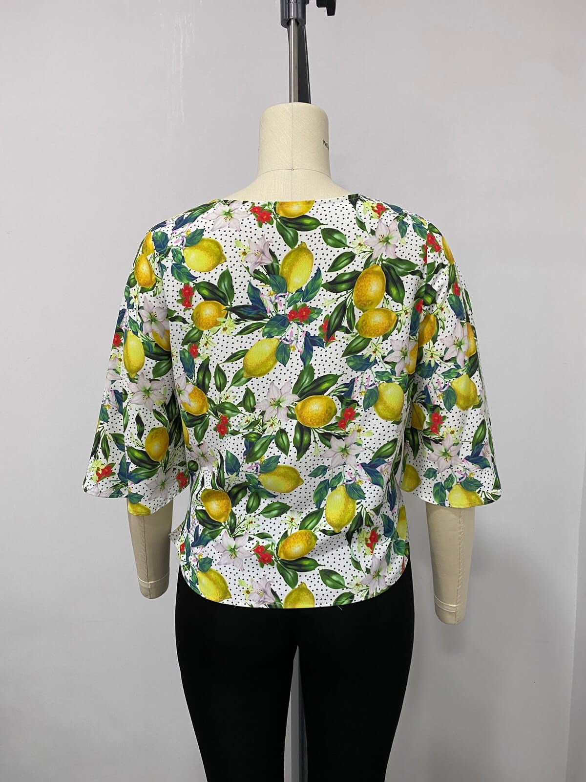 Myline-Anvelop Toka Detaylı Bluz-Büyük Beden Outlet-66493