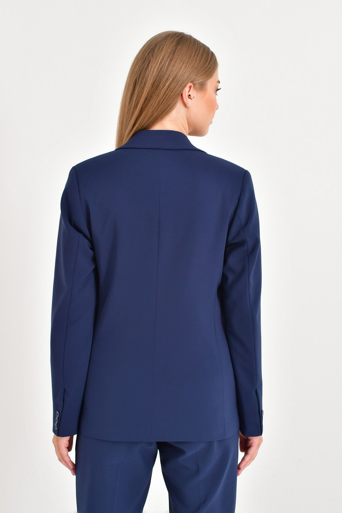 Myline-Astarlı Blazer Ceket-Büyük Beden Ceket-66601