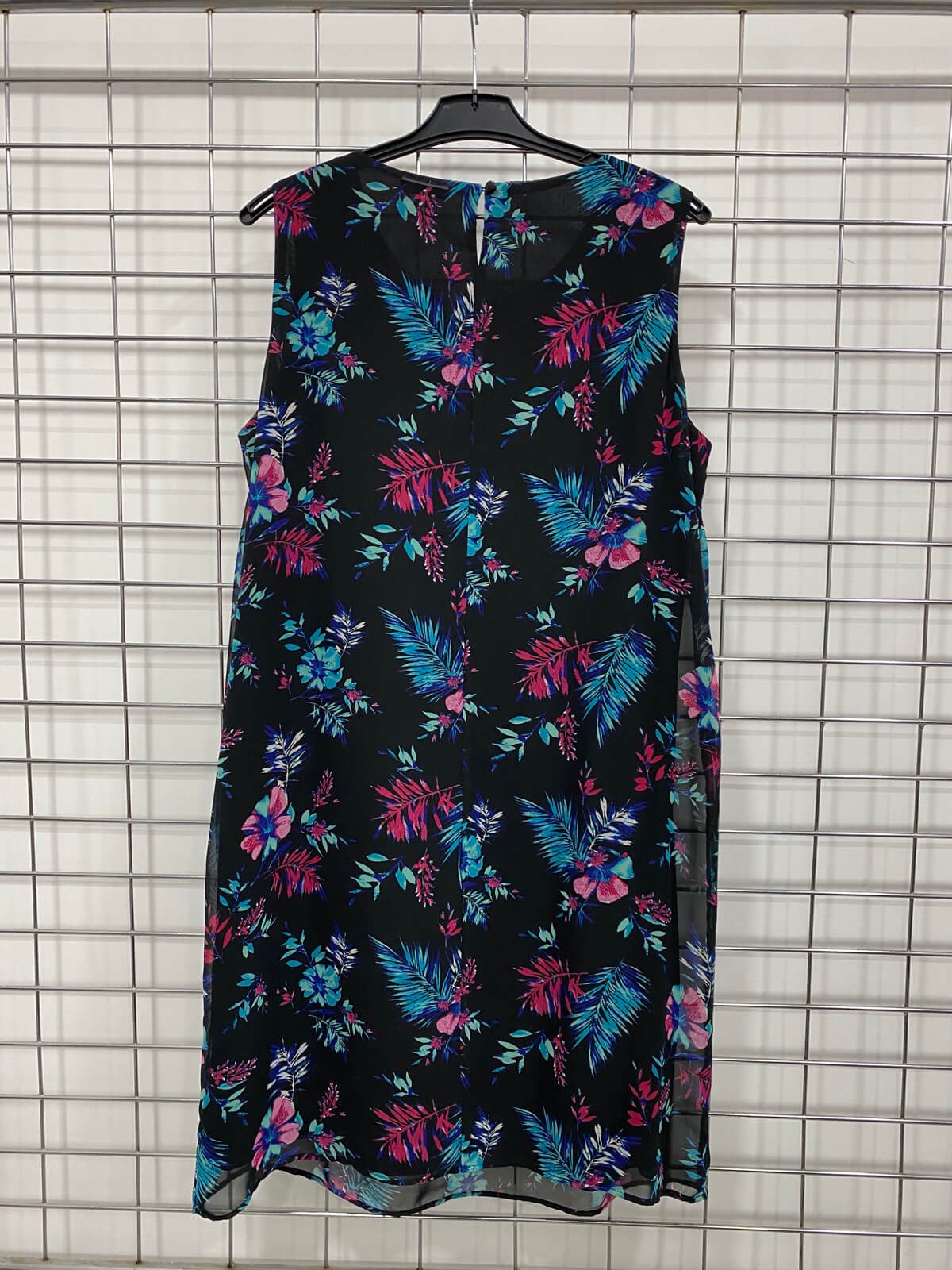 Myline-Astarlı Şifon Elbise-Büyük Beden Outlet-66509