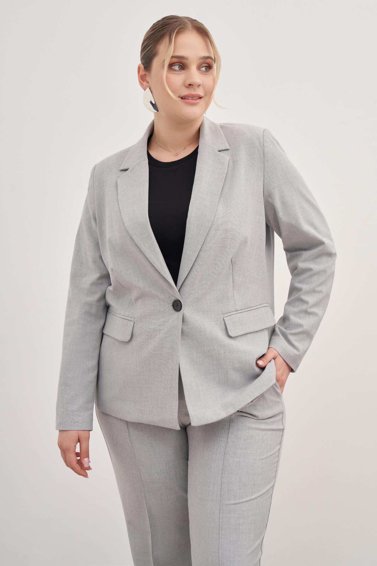 Astarlı Tek Düğmeli Blazer