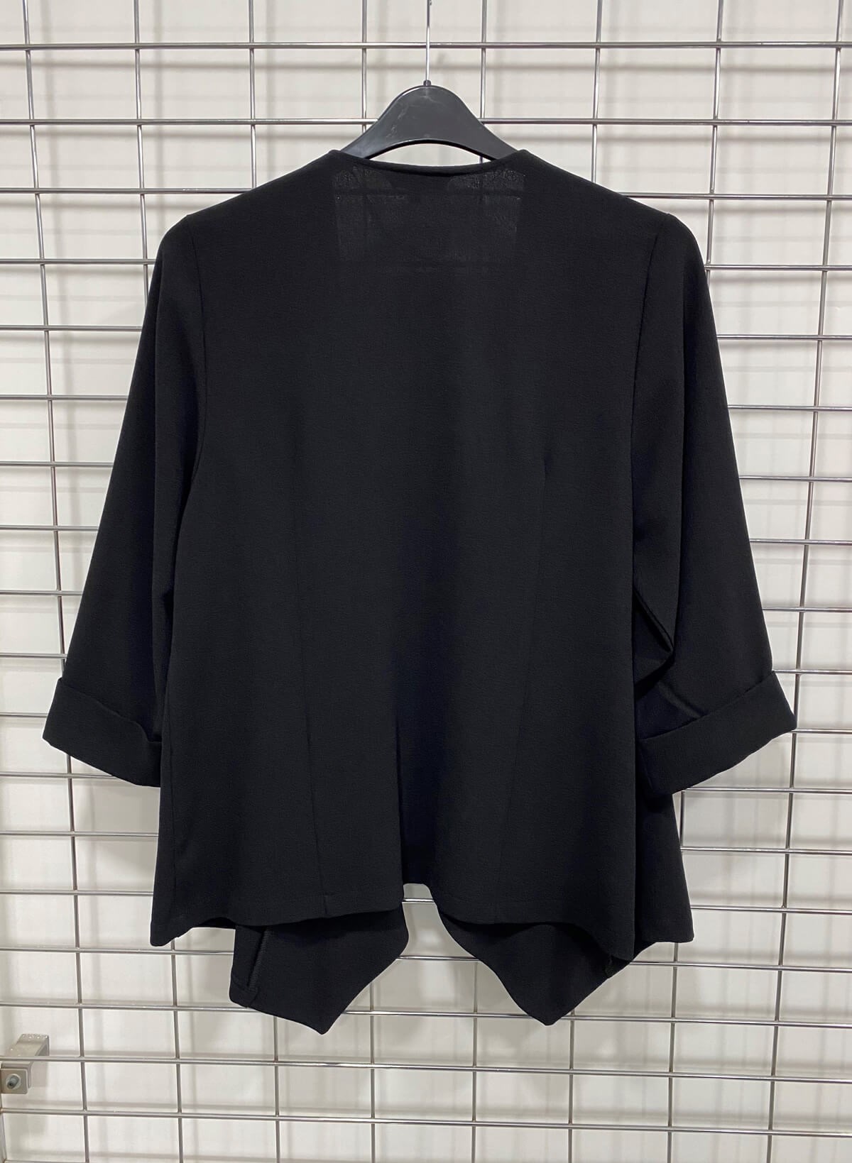 Myline-Astarsız Asimetrik Hırka -Büyük Beden Outlet-66496