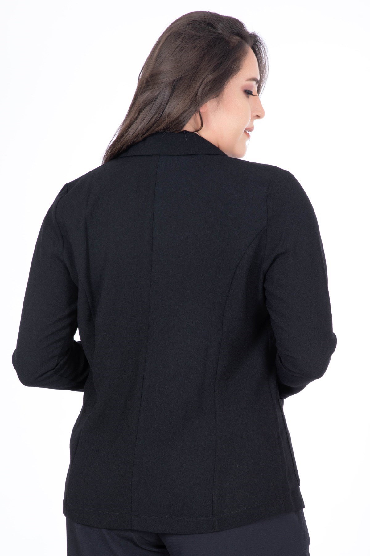 Myline-Astarsız Ceket-Büyük Beden Ceket-23523-m