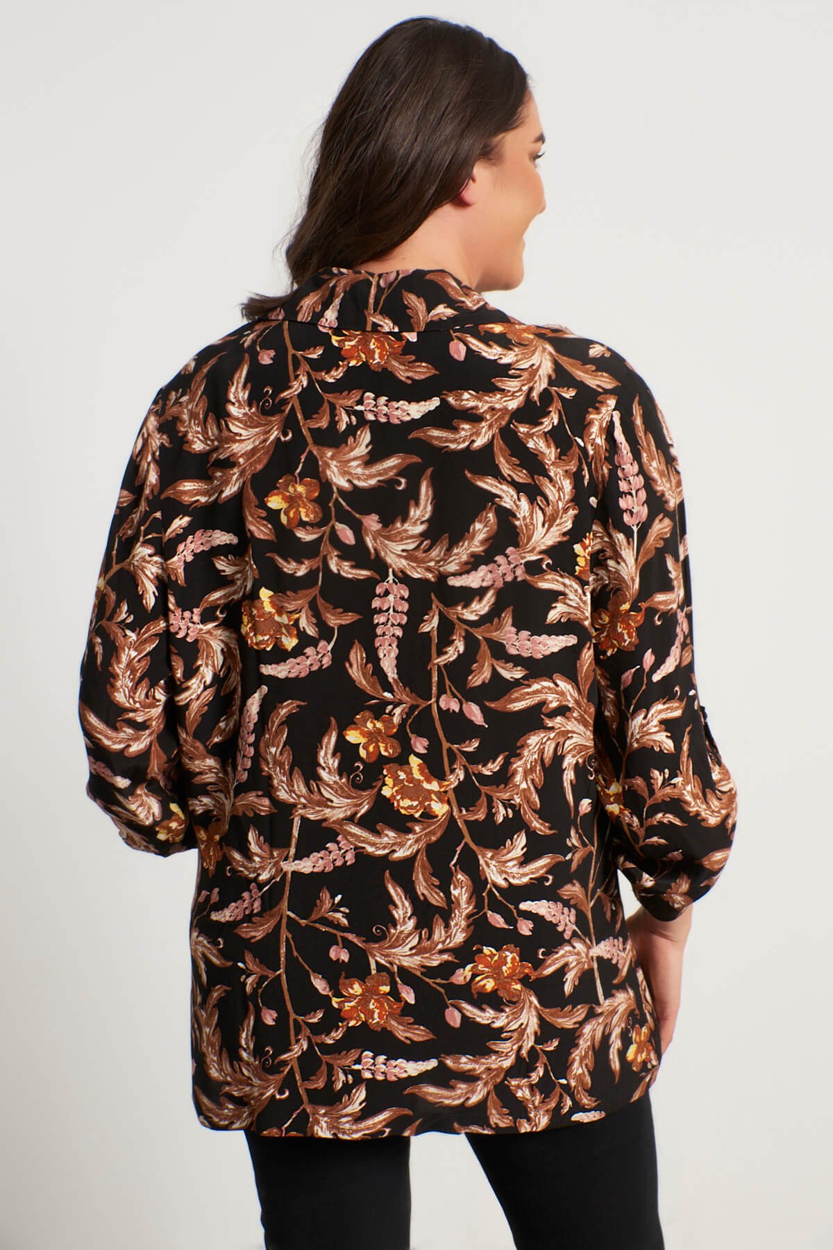 Myline-Astarsız Kolları Apoletli Ceket-Büyük Beden Ceket-56131