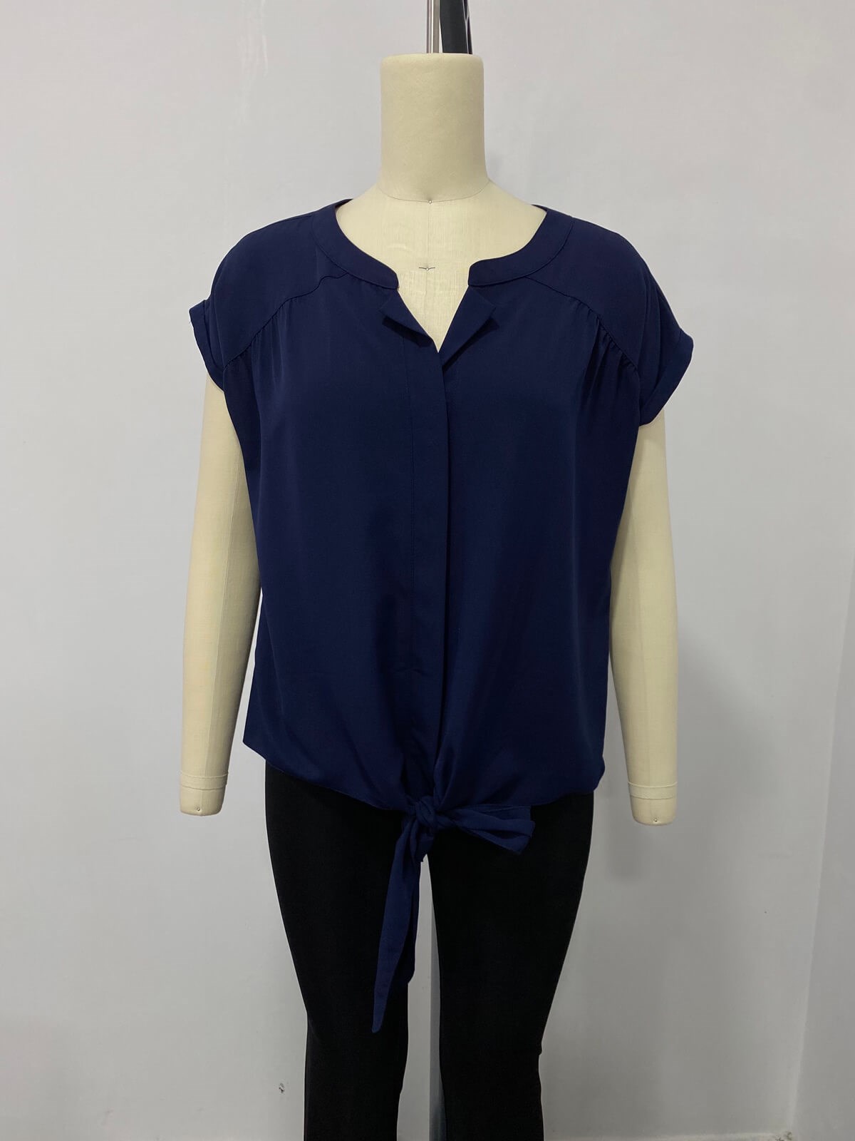 Myline-Bağlamalı Bluz-Büyük Beden Outlet-66554