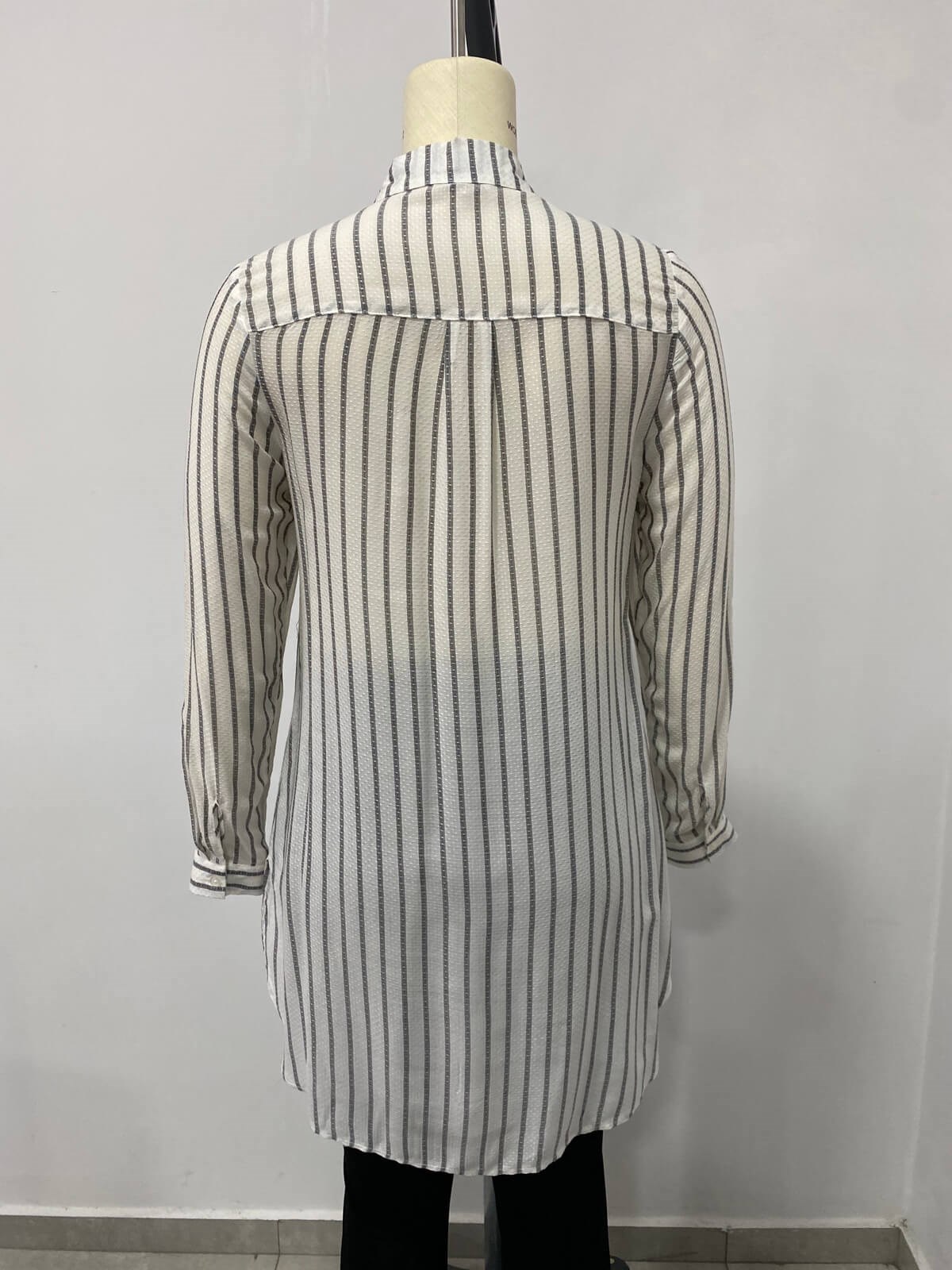 Myline-Baskı Detaylı Gömlek Tunik-Büyük Beden Outlet-66538