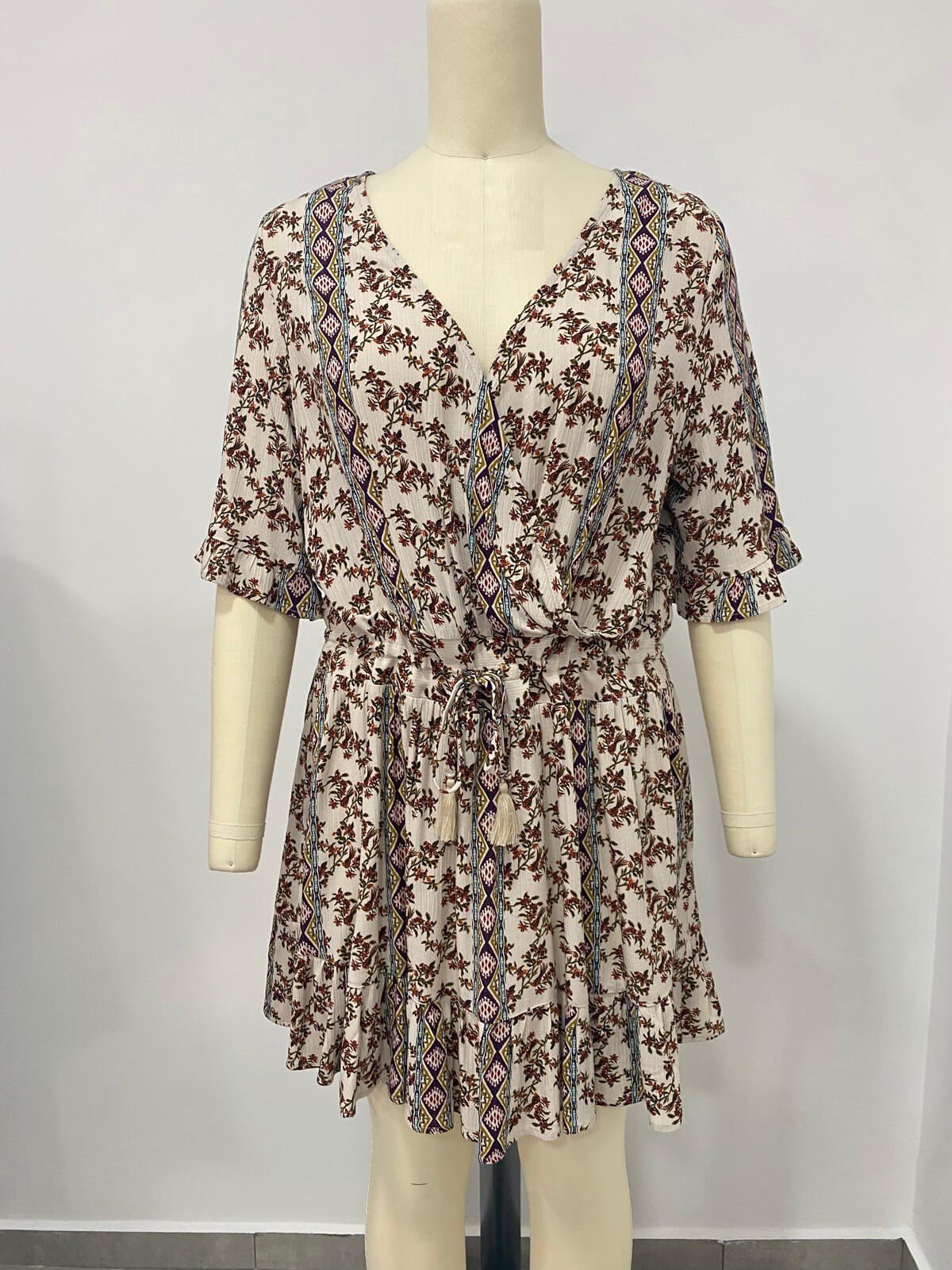 Myline-Belden Büzgülü Tunik-Büyük Beden Outlet-66529