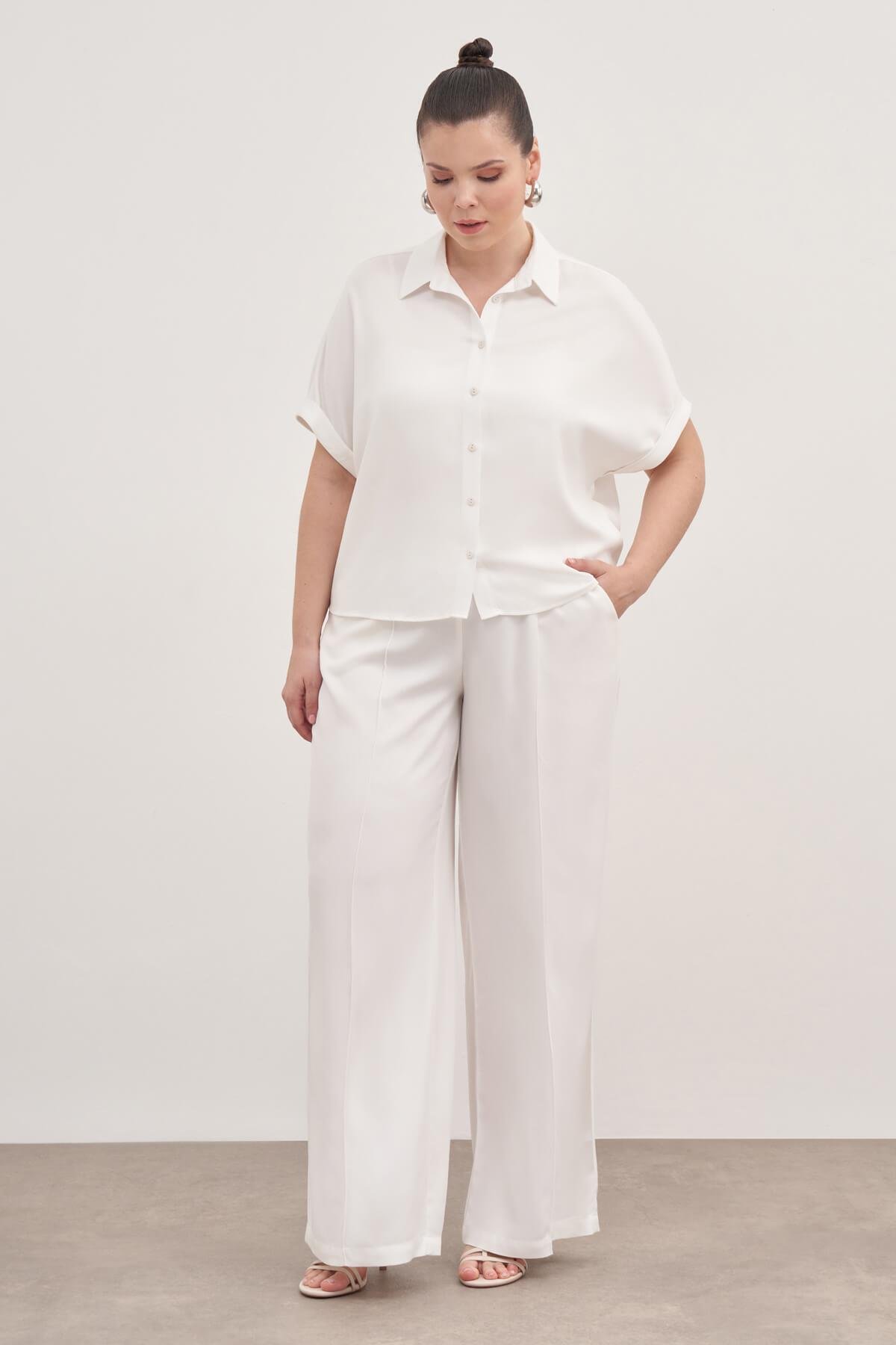 Beli Lastikli Cepli Palazzo Pantolon