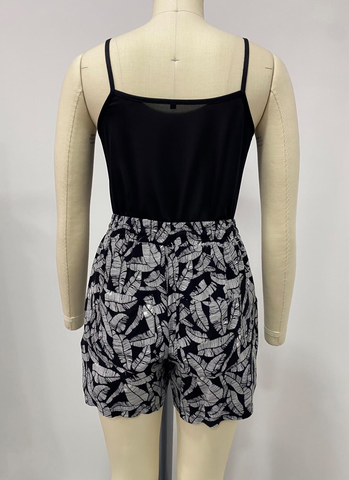 Myline-Beli Lastikli Cepli Şort-Büyük Beden Outlet-66520