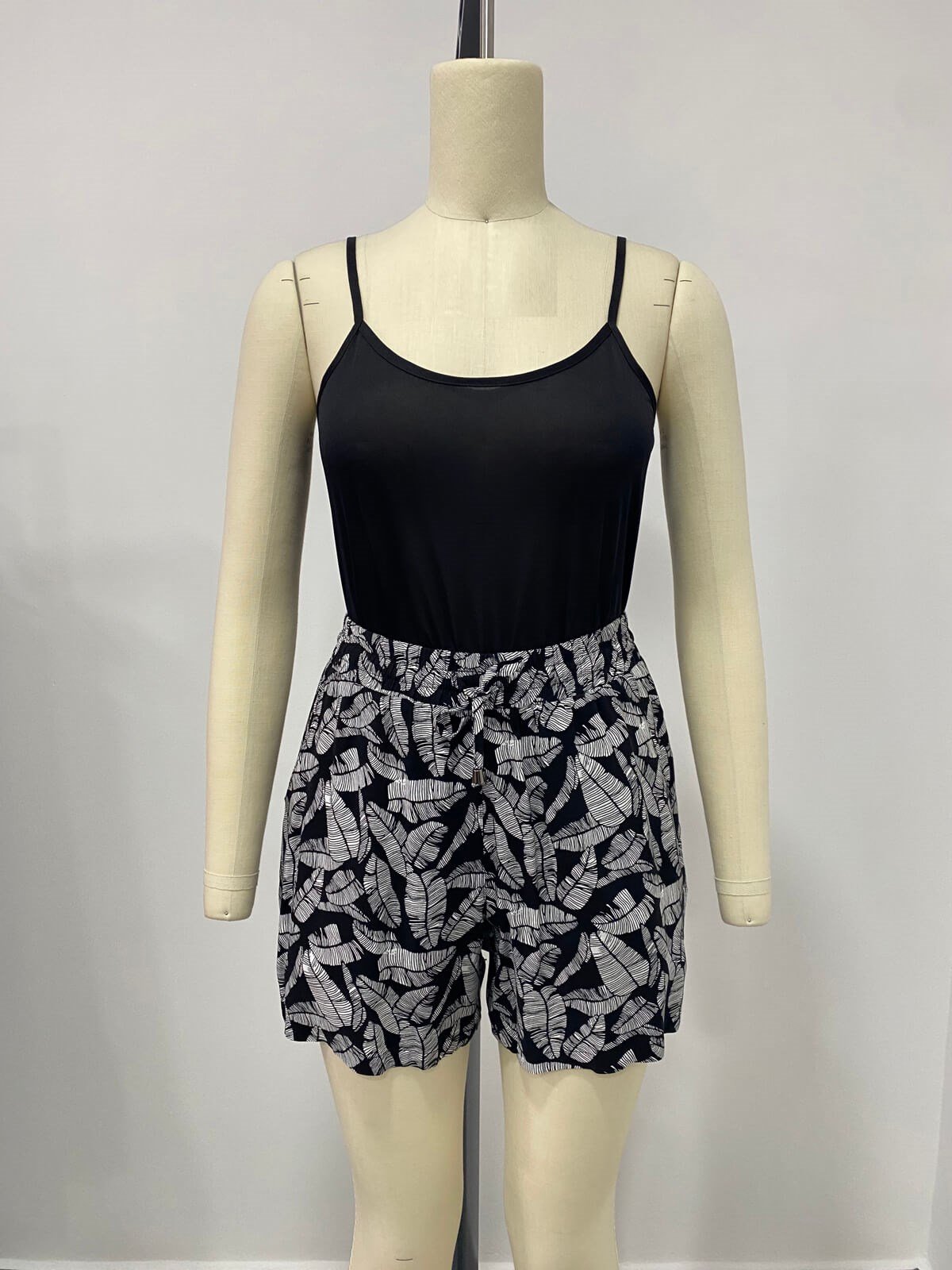 Myline-Beli Lastikli Cepli Şort-Büyük Beden Outlet-66520