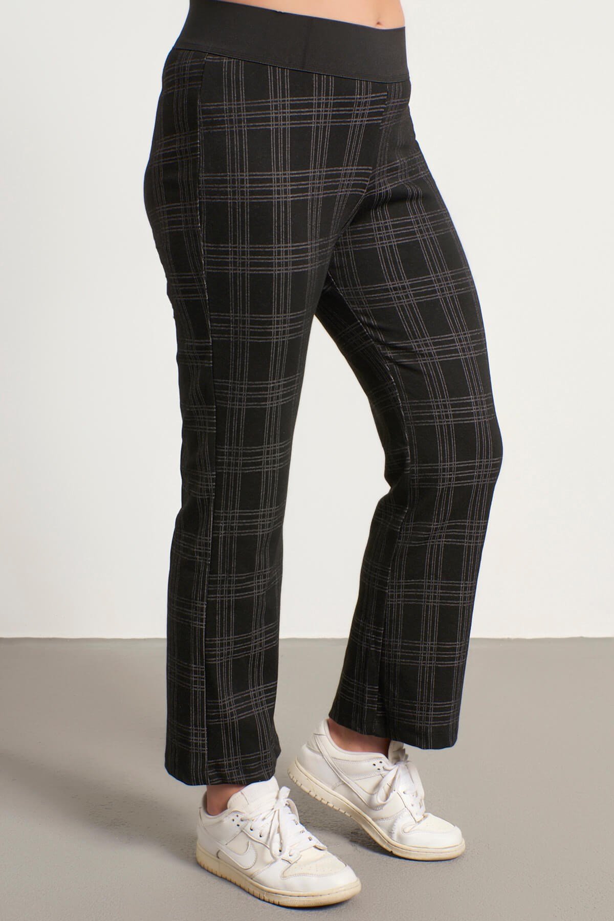 Myline-Beli Lastikli Pantolon Tayt-Büyük Beden Tayt-56019