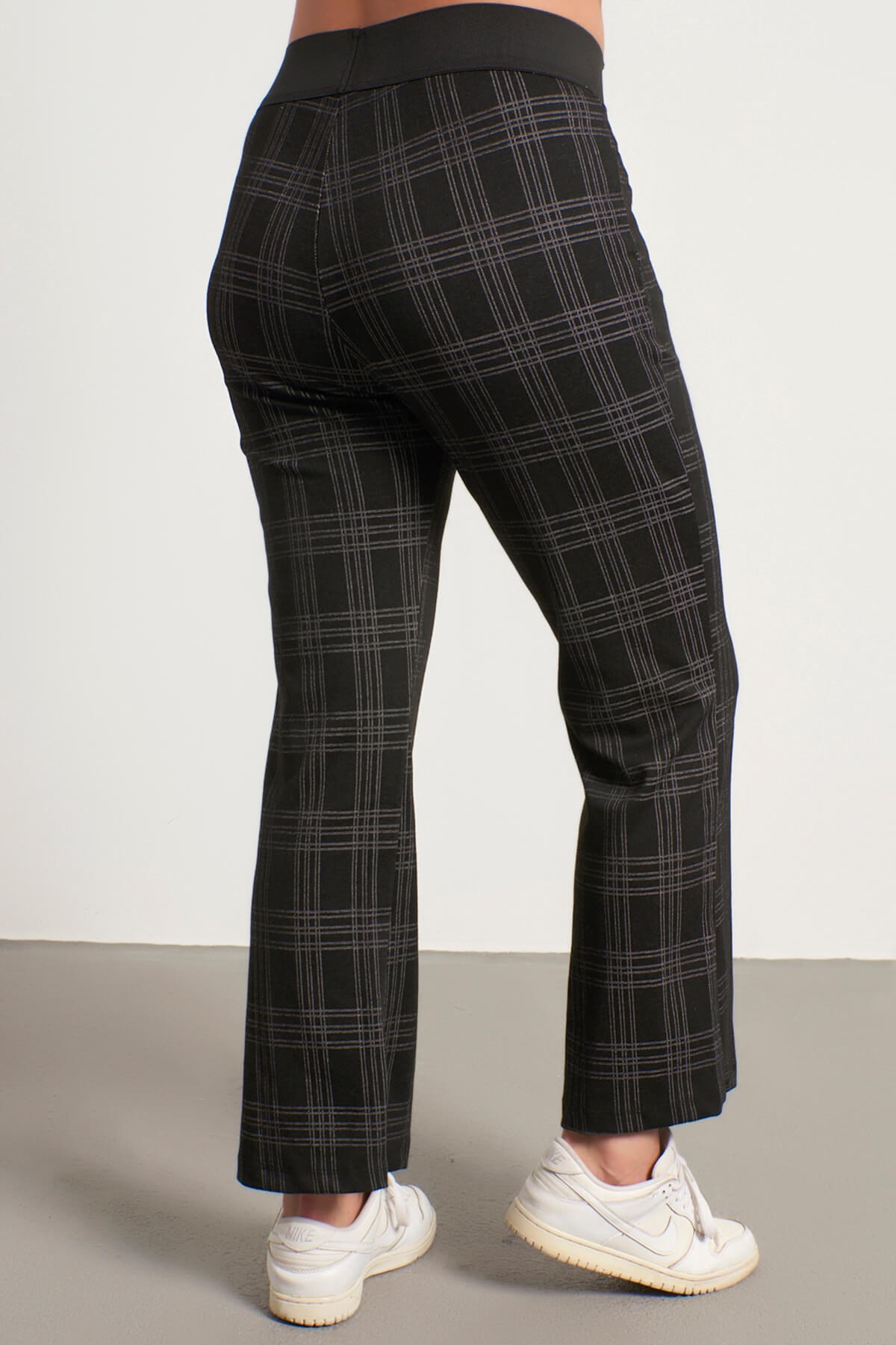 Myline-Beli Lastikli Pantolon Tayt-Büyük Beden Tayt-56019