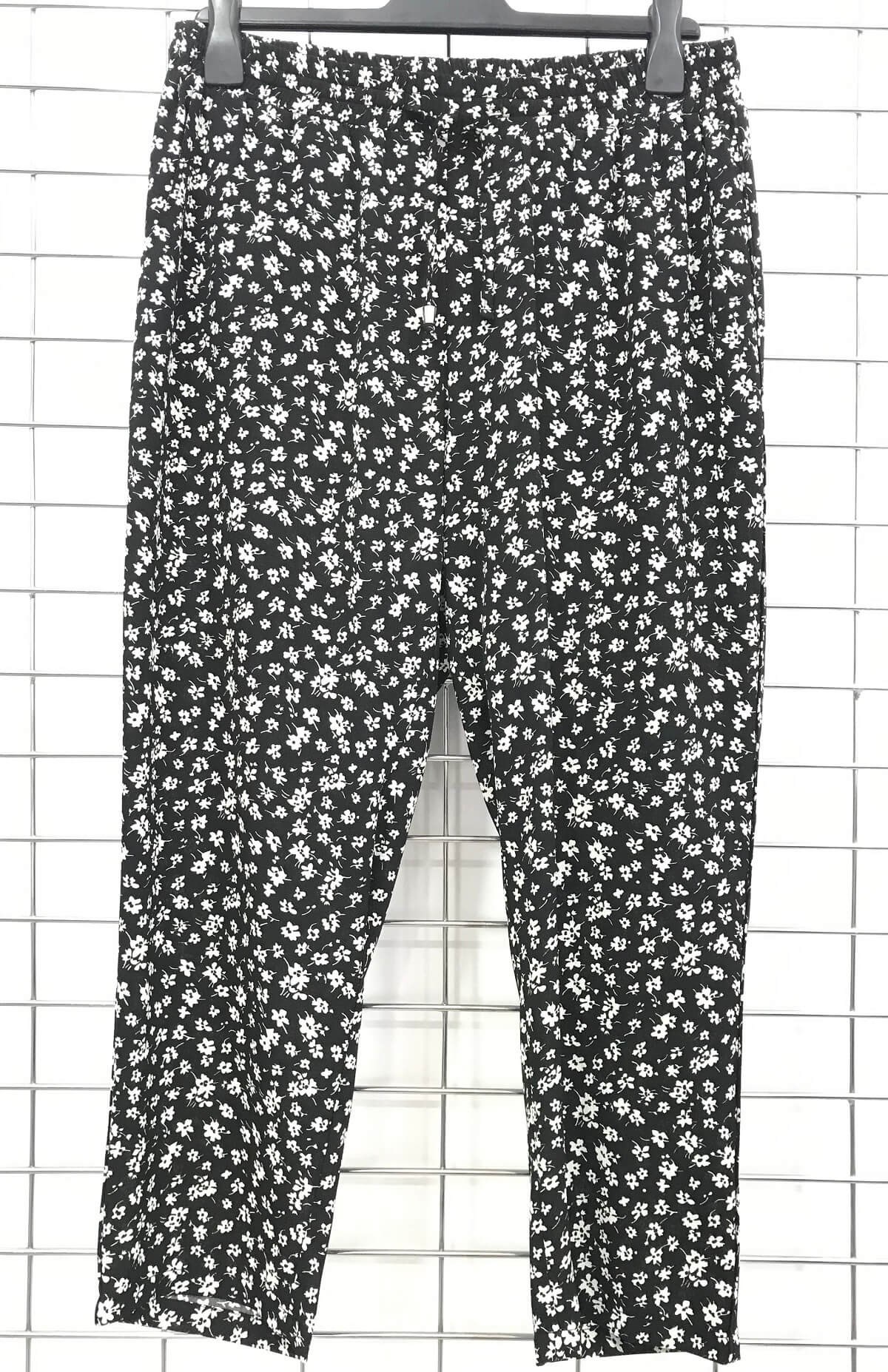 Myline-Beli Lastikli Rahat Pantolon-Büyük Beden Outlet-45975