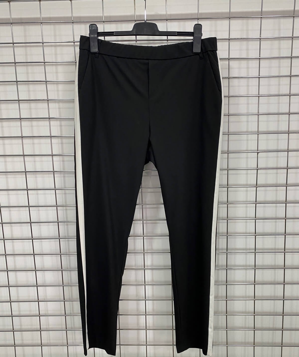 Myline-Beli Lastikli Şeritli Pantolon-Büyük Beden Outlet-66570