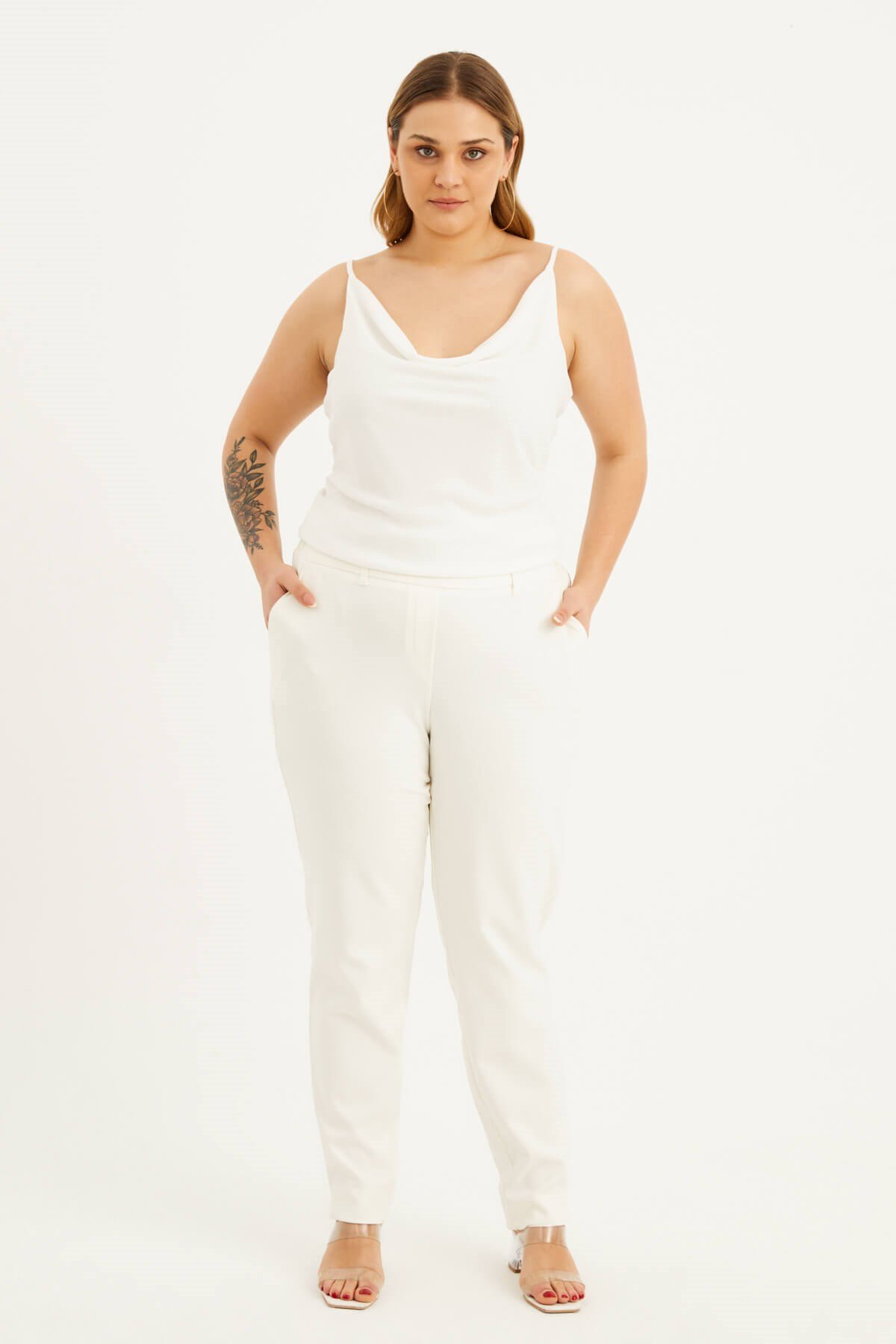 Beli Lastikli Slim Fit Klasik Pantolon