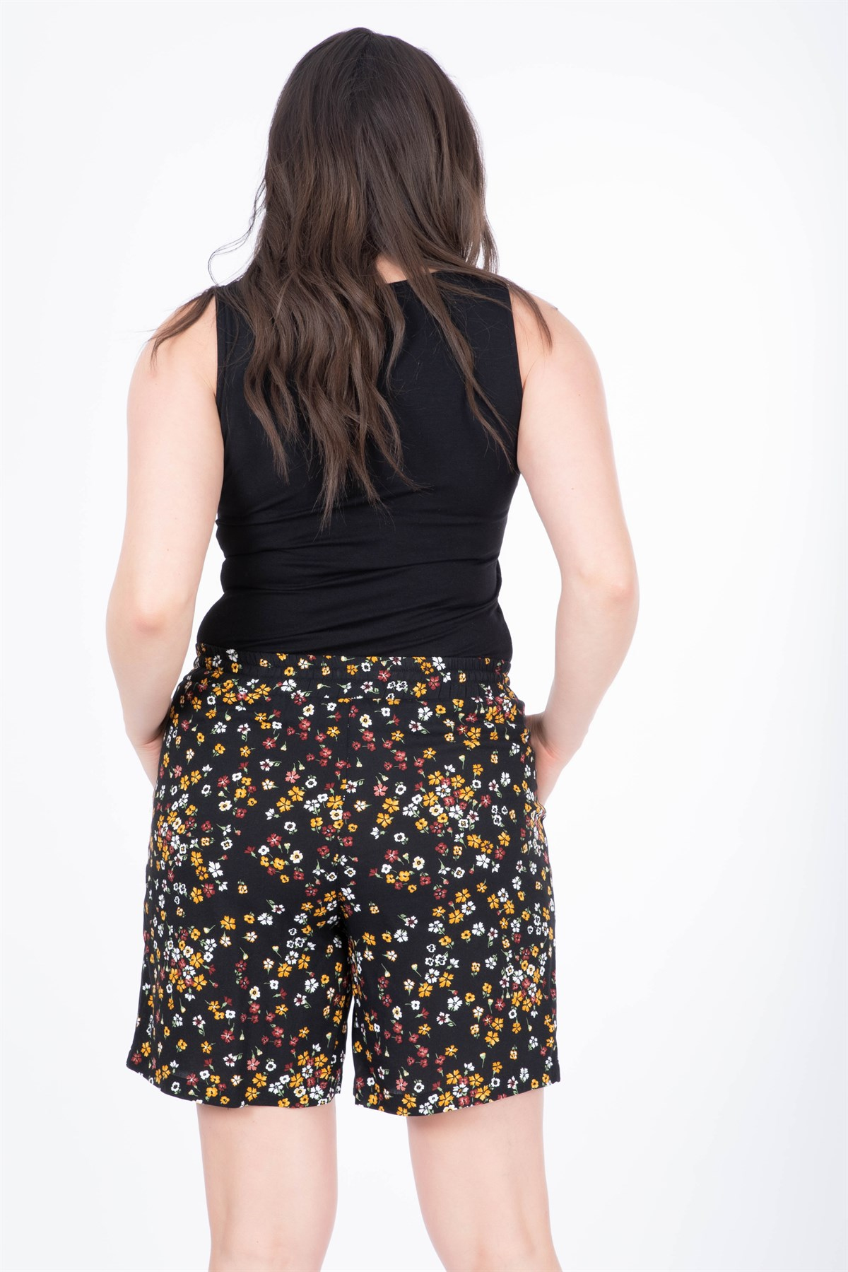 Myline-Beli Lastikli Şort-Şort-34650