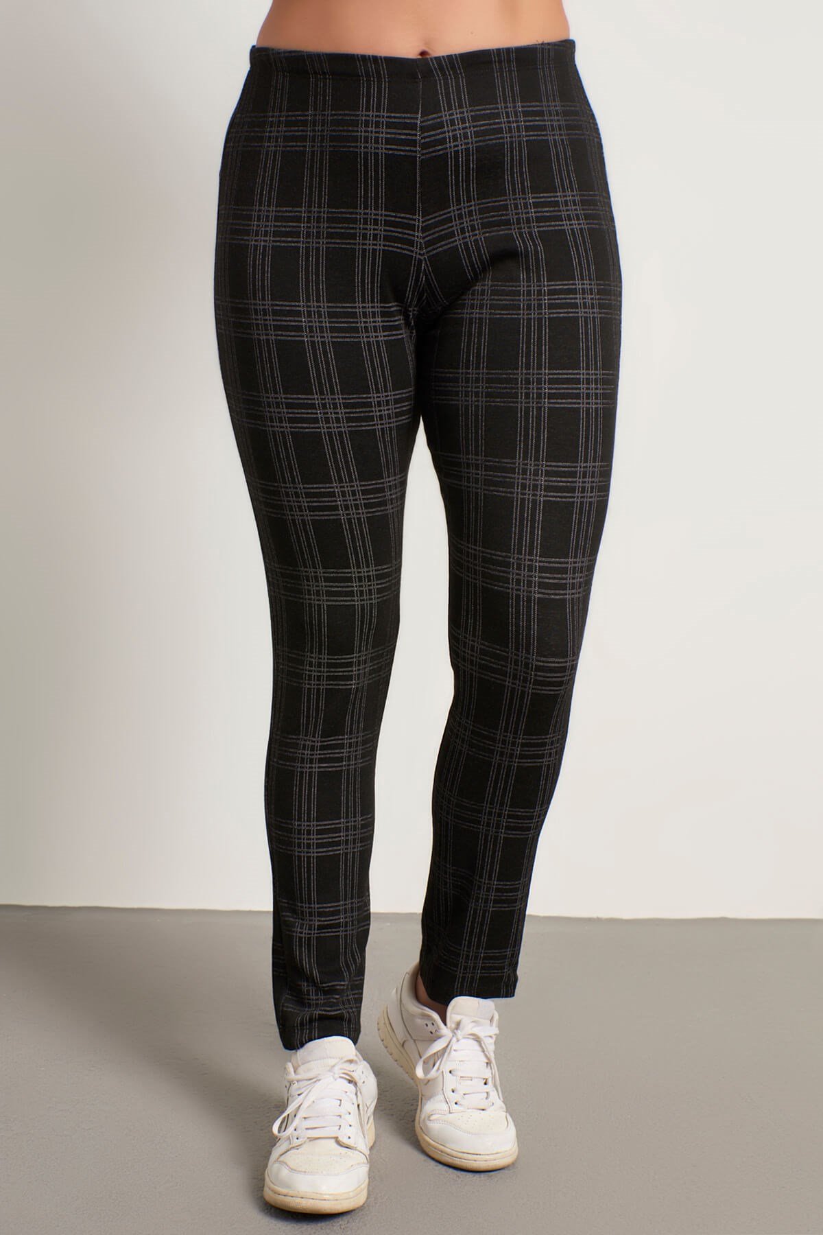 Myline-Beli Lastikli Tayt-Büyük Beden Ev Giyim-56046