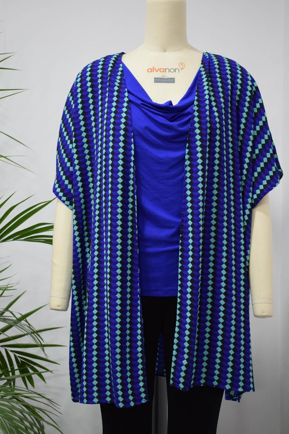 Myline-Bluz Detaylı Kinomo-Büyük Beden Outlet-56197