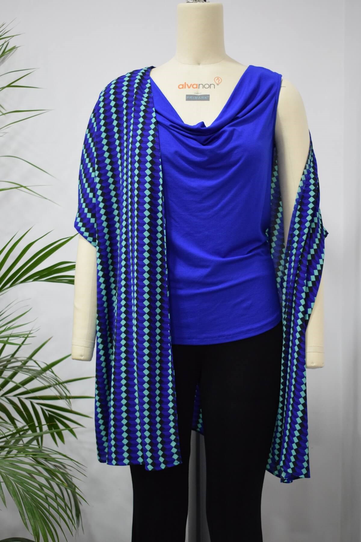 Myline-Bluz Detaylı Kinomo-Büyük Beden Outlet-56197