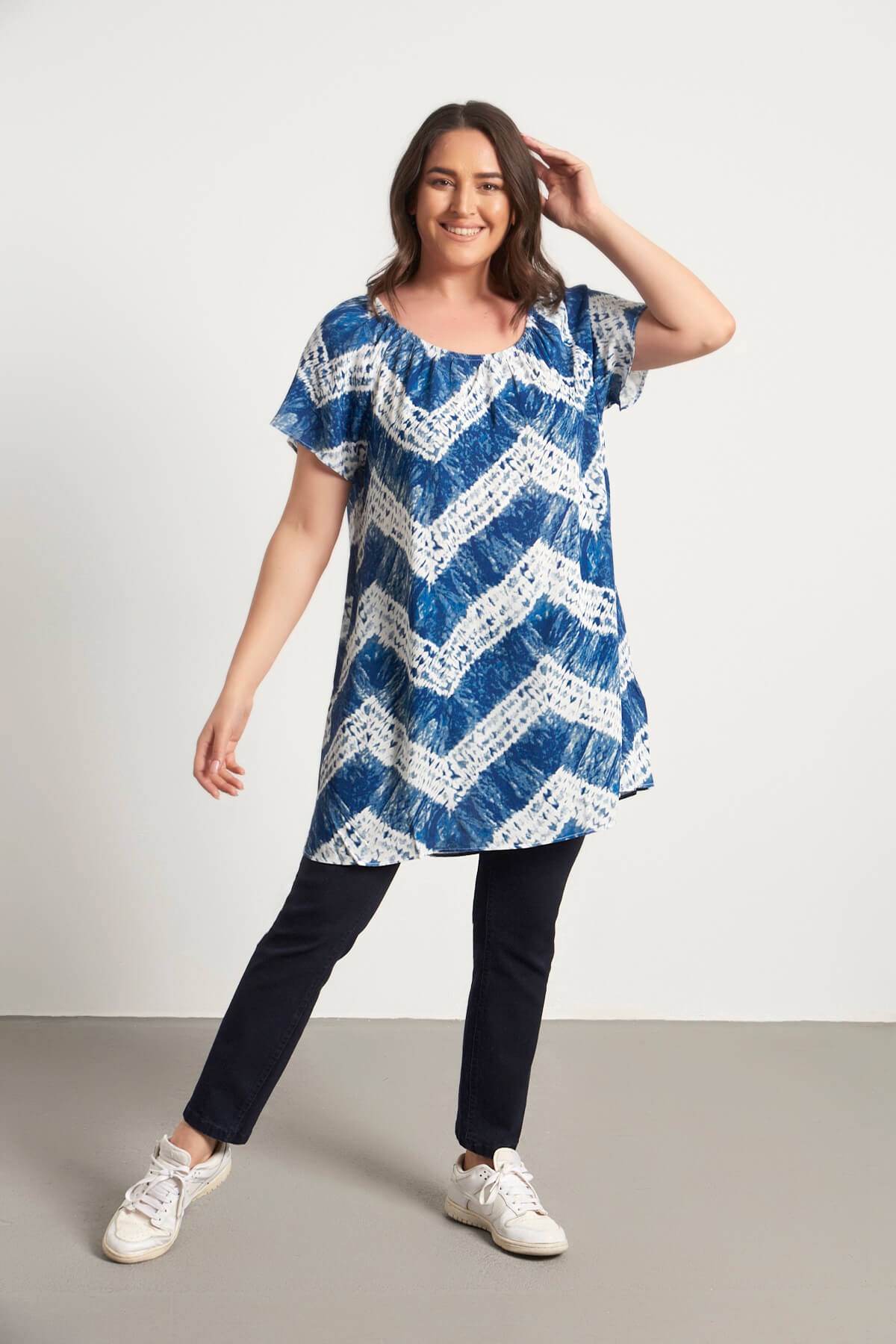 Myline-Boyundan Bağlamalı Elbise-Büyük Beden Günlük Elbiseler-23743