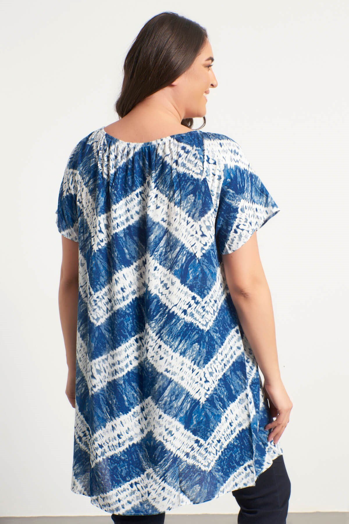 Myline-Boyundan Bağlamalı Elbise-Büyük Beden Günlük Elbiseler-23743