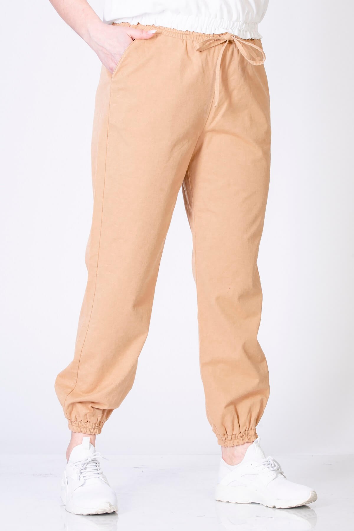 Myline-Cep Detaylı Jogger Pantolon -Büyük Beden Pantolon-66418