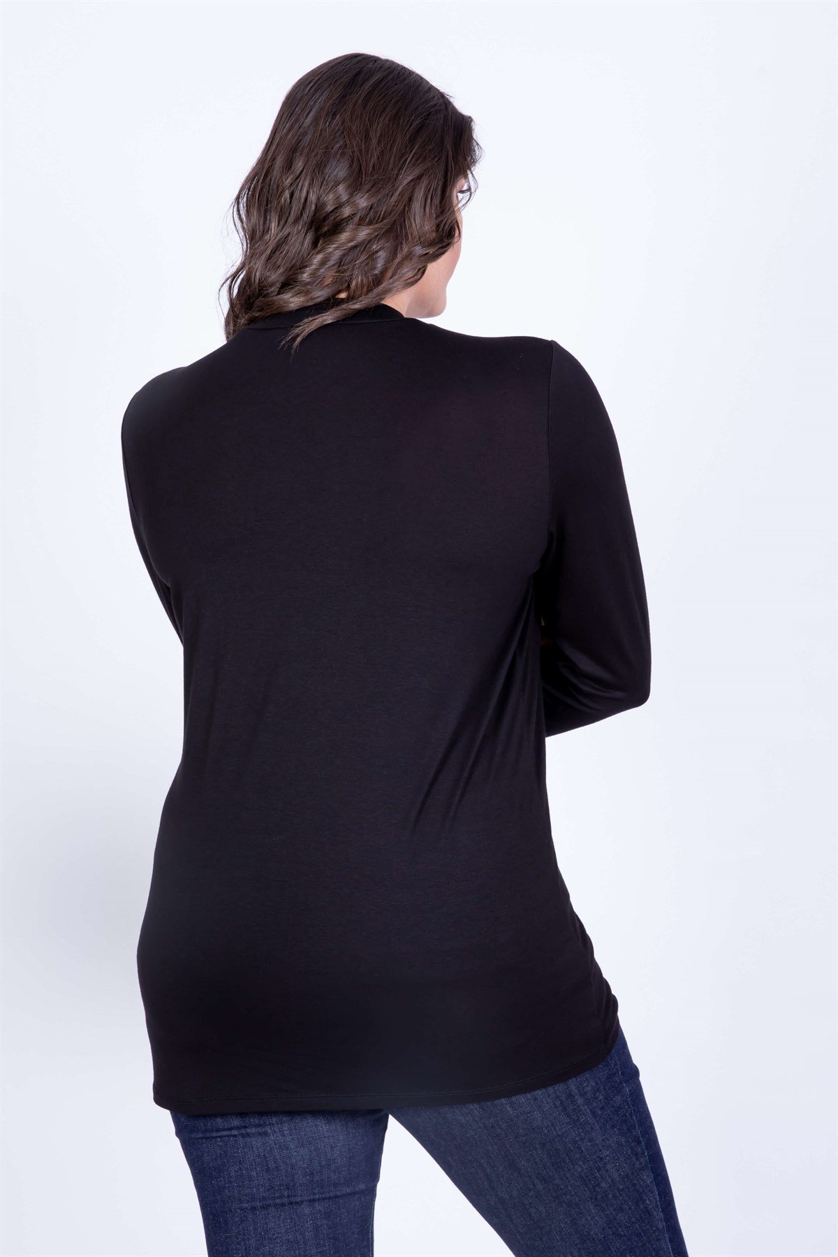 Myline-Çerçeve Detaylı Bluz-Büyük Beden Bluz-35133