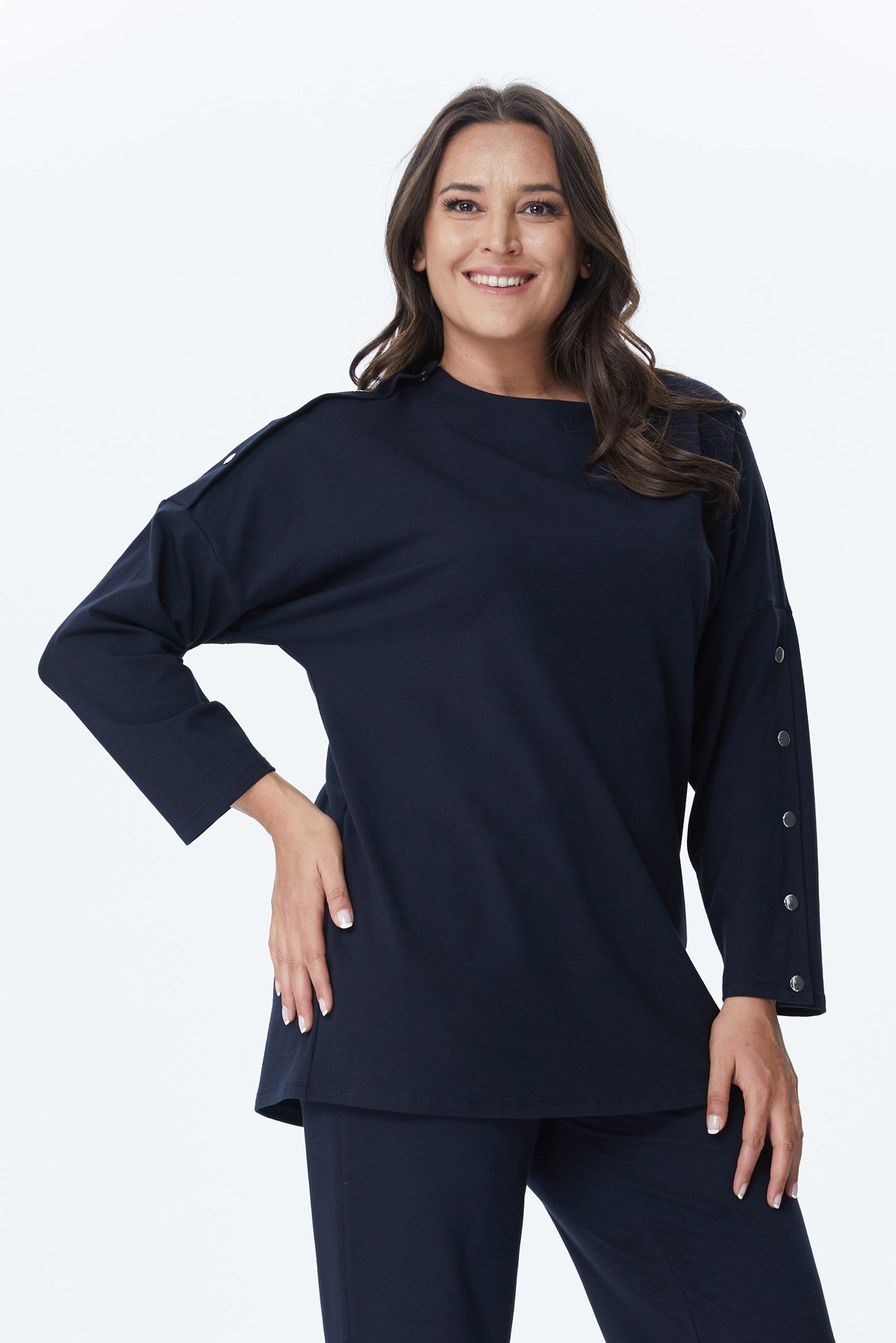 Myline-Çıt Çıt Detaylı Tunik-Tunik-24094