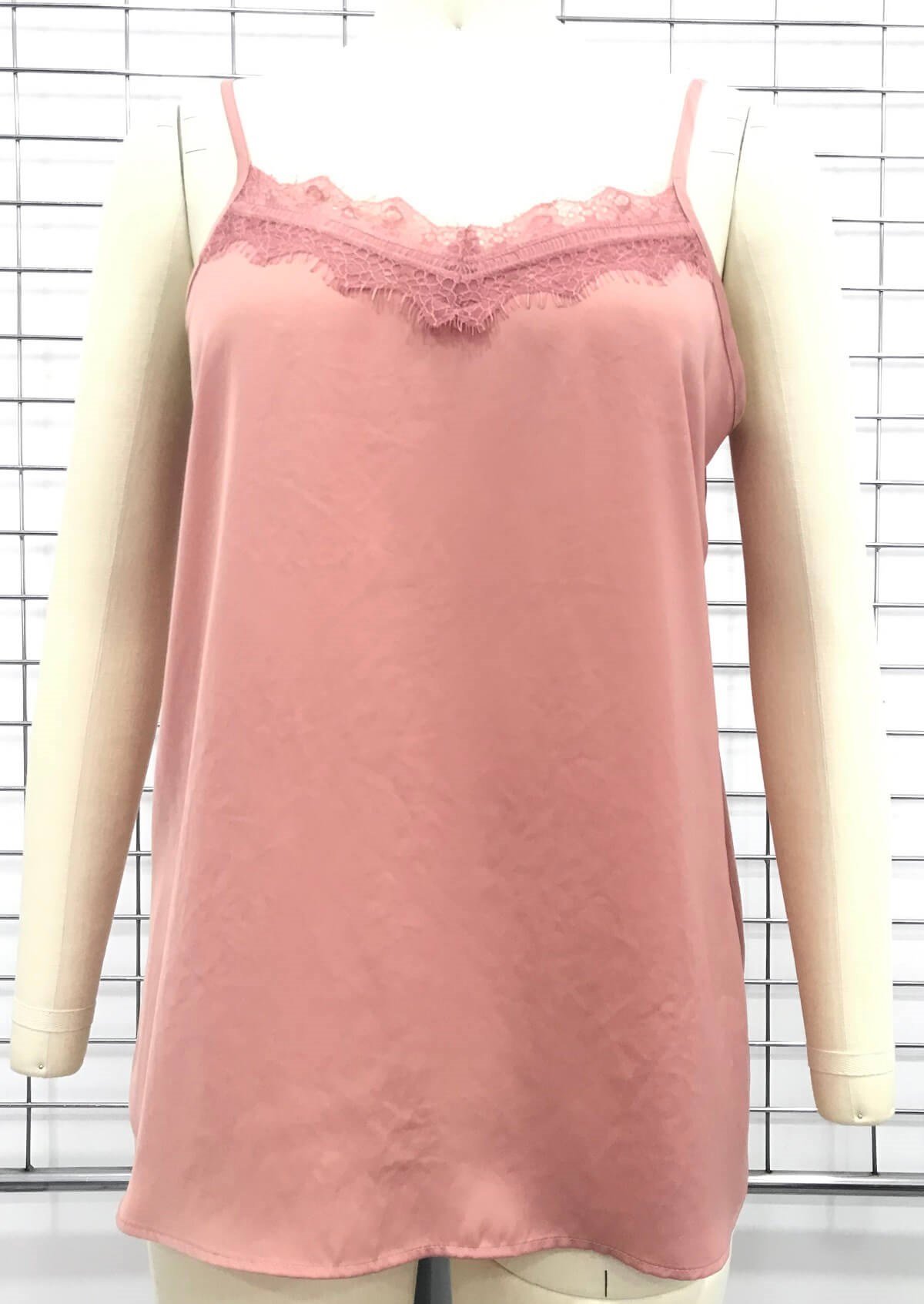 Myline-Dantel Detaylı İp Askılı Bluz-Büyük Beden Outlet-45987