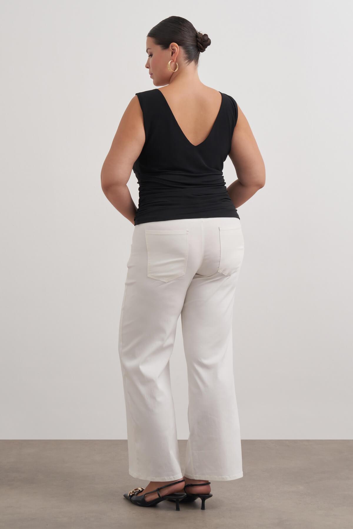 Myline-Drape Detaylı Bluz-Büyük Beden Bluz-129041