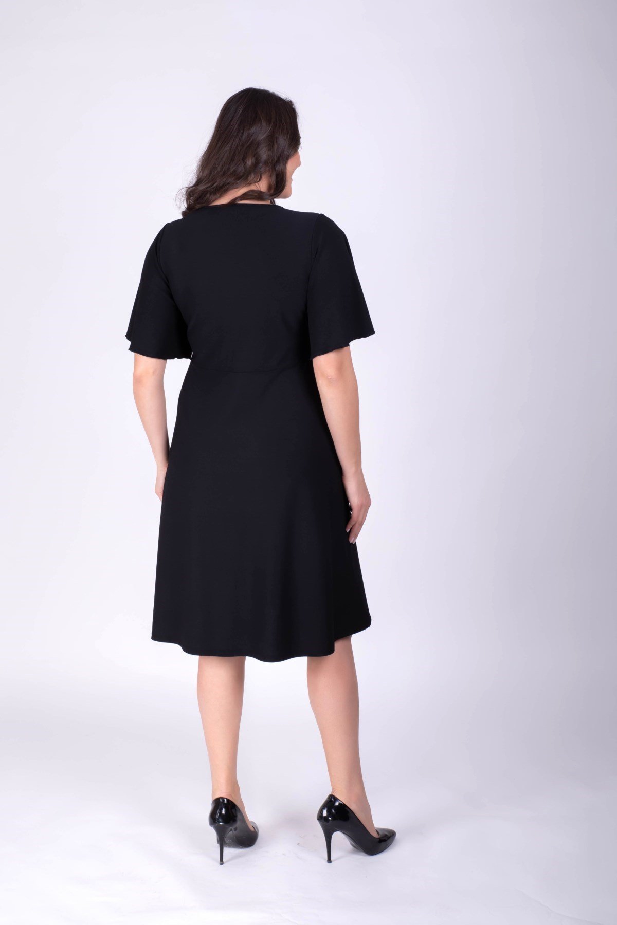 MYLINE-Düğüm Detaylı Elbise-Elbise-34404