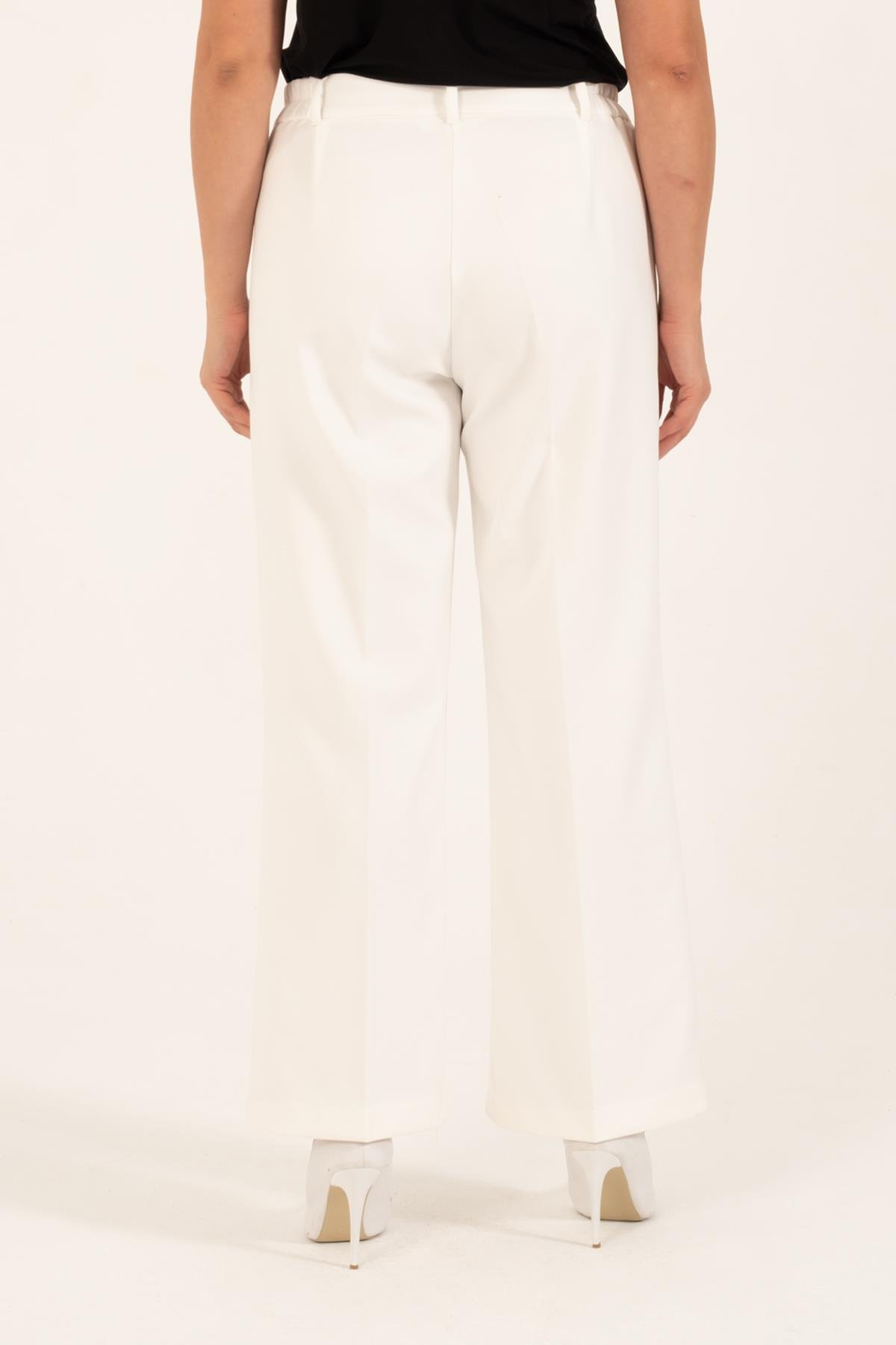 Myline-Düz Kesim Klasik Pantolon-Büyük Beden Pantolon-149631