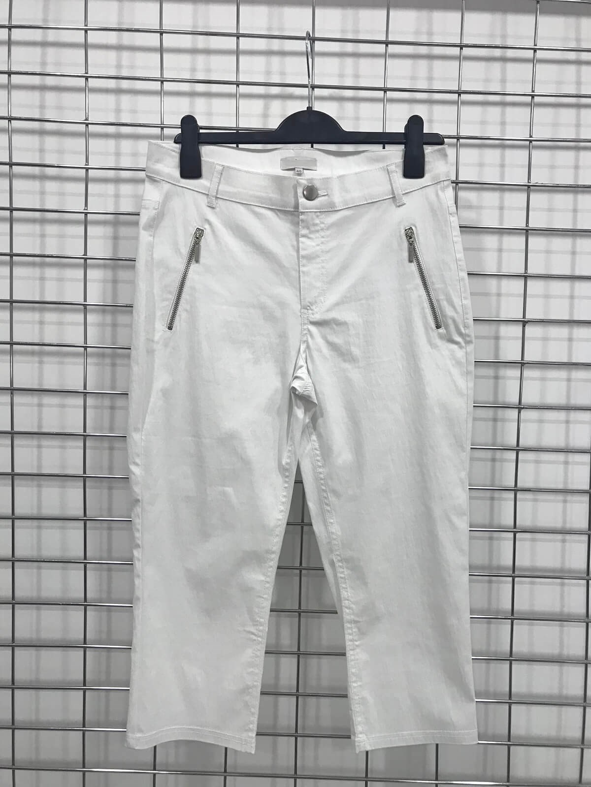 Myline-Fermuar Detaylı Capri-Büyük Beden Kapri-45900