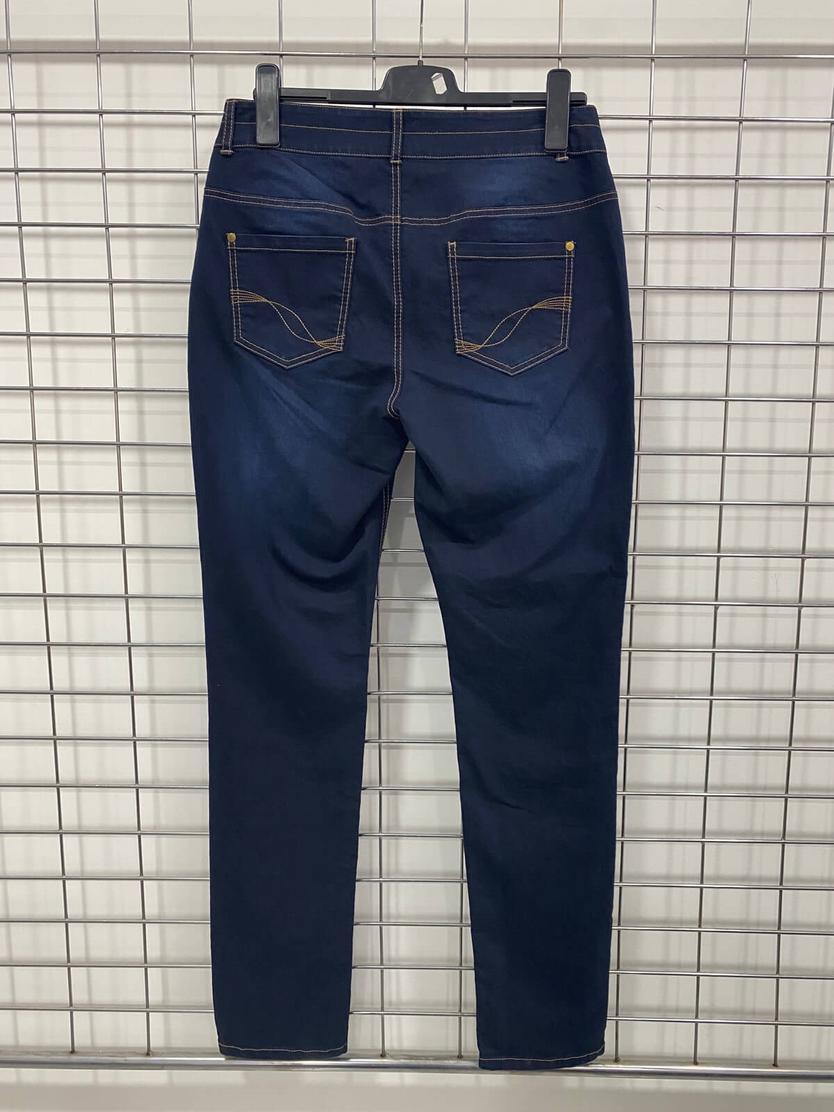 Myline-Fermuar Detaylı Denim Pantolon-Büyük Beden Outlet-66517