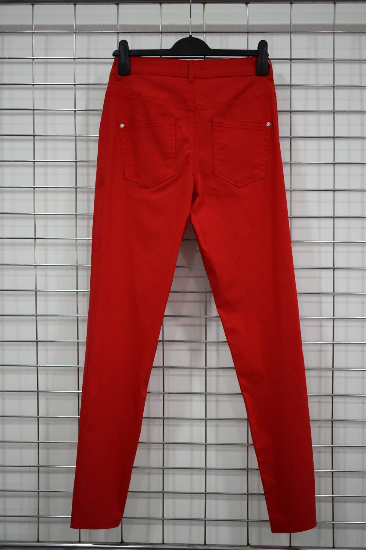 Myline-Fermuar Detaylı Pantolon-Büyük Beden Outlet-56244