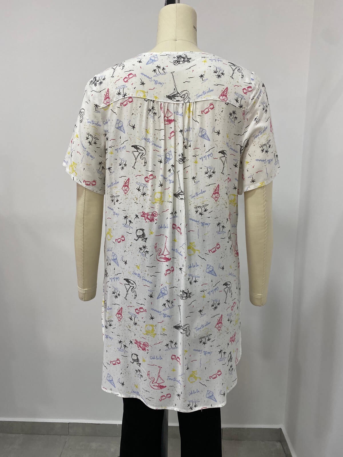 Myline-Fermuar Detaylı Tunik-Büyük Beden Outlet-66541