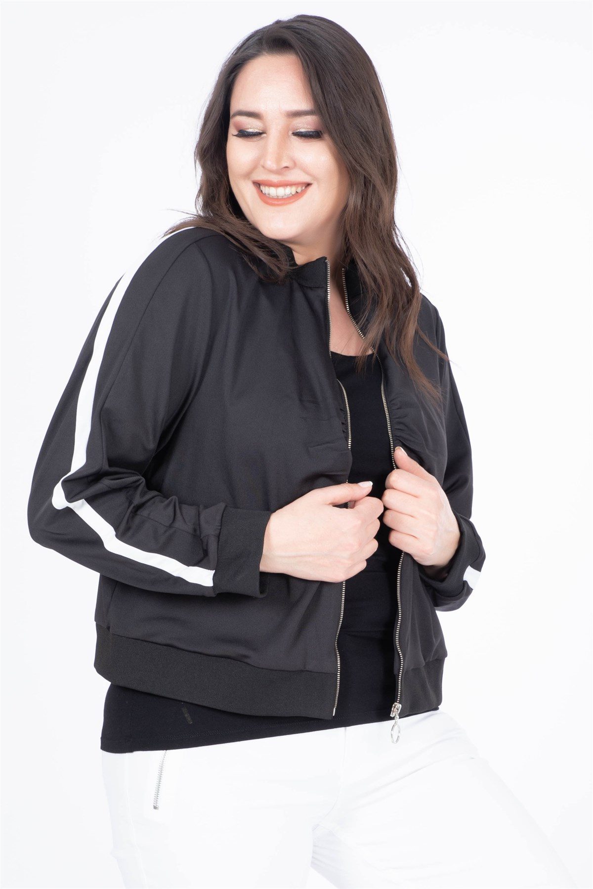 MYLINE-Fermuarlı Spor Ceket-Ceket-24056