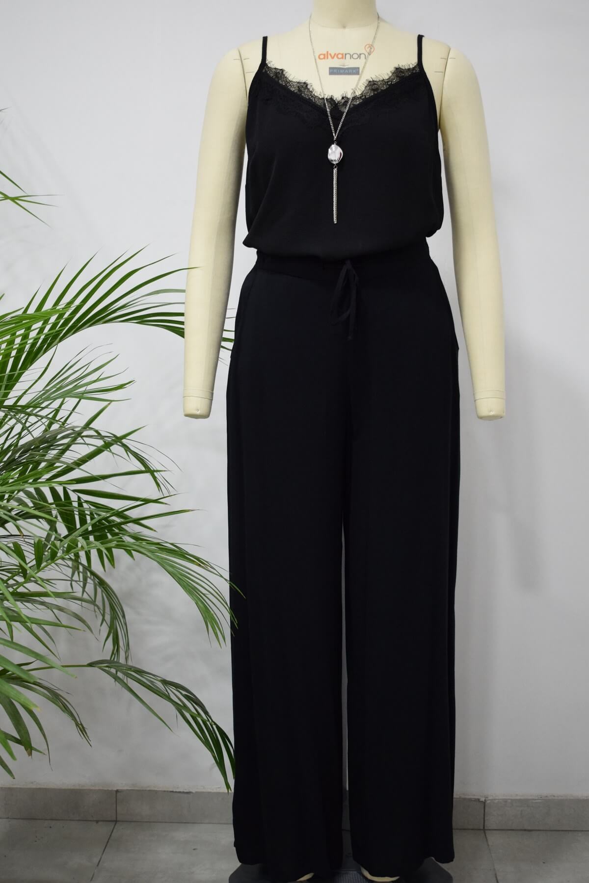 Myline-Geniş Paçalı Pantolon-Büyük Beden Outlet-56221