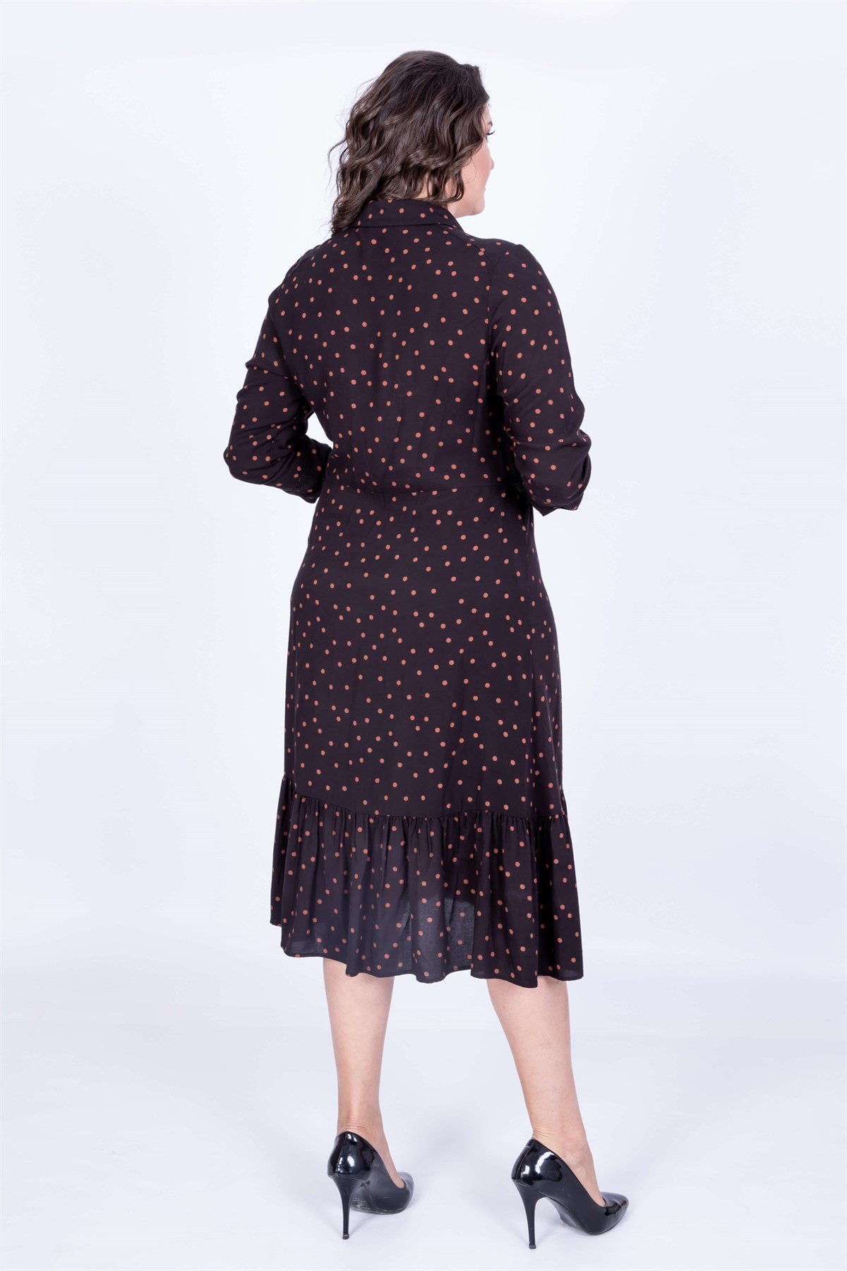 Myline-Gömlek Elbise-Büyük Beden Günlük Elbiseler-34944