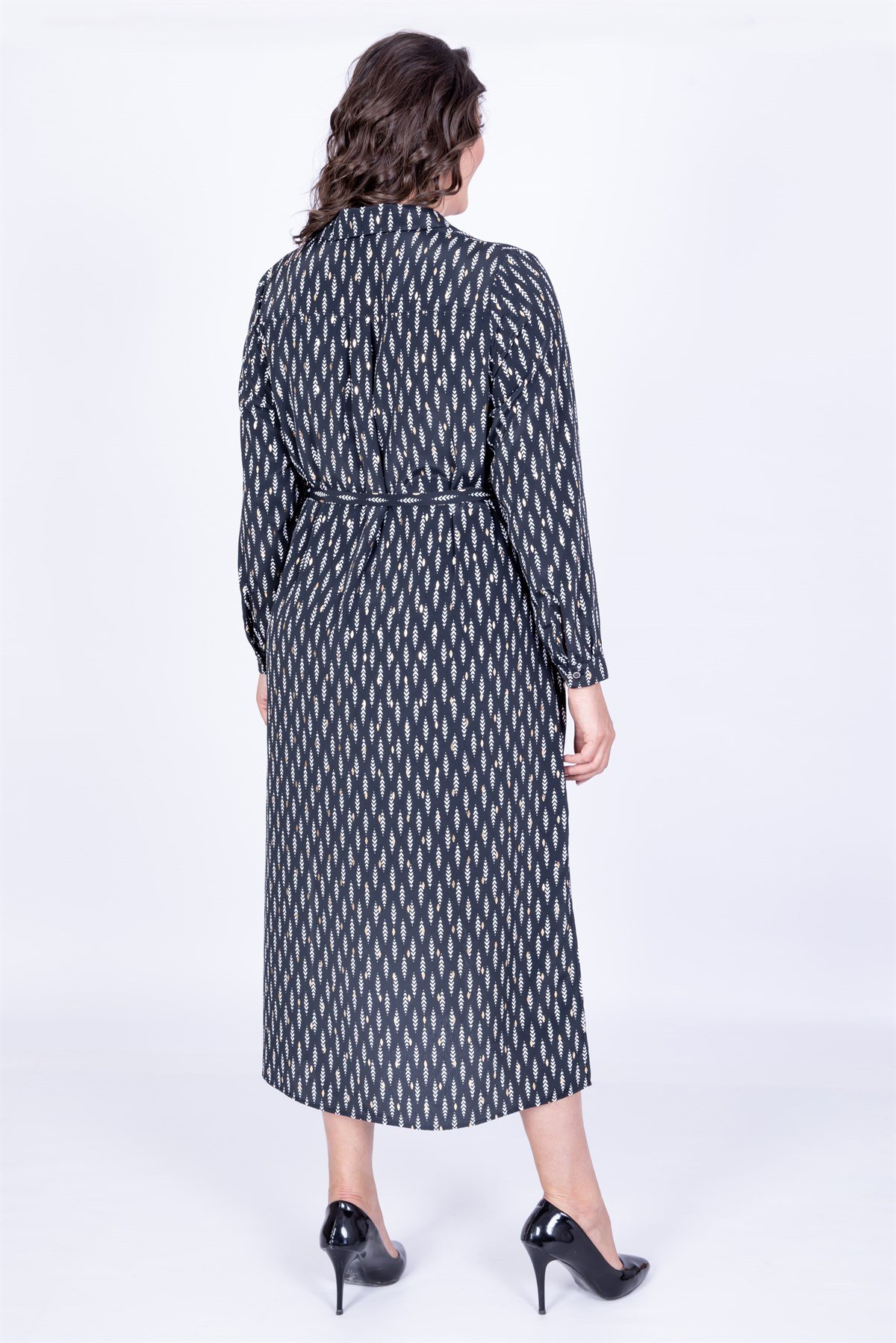 Myline-Gömlek Elbise-Büyük Beden Günlük Elbiseler-35106