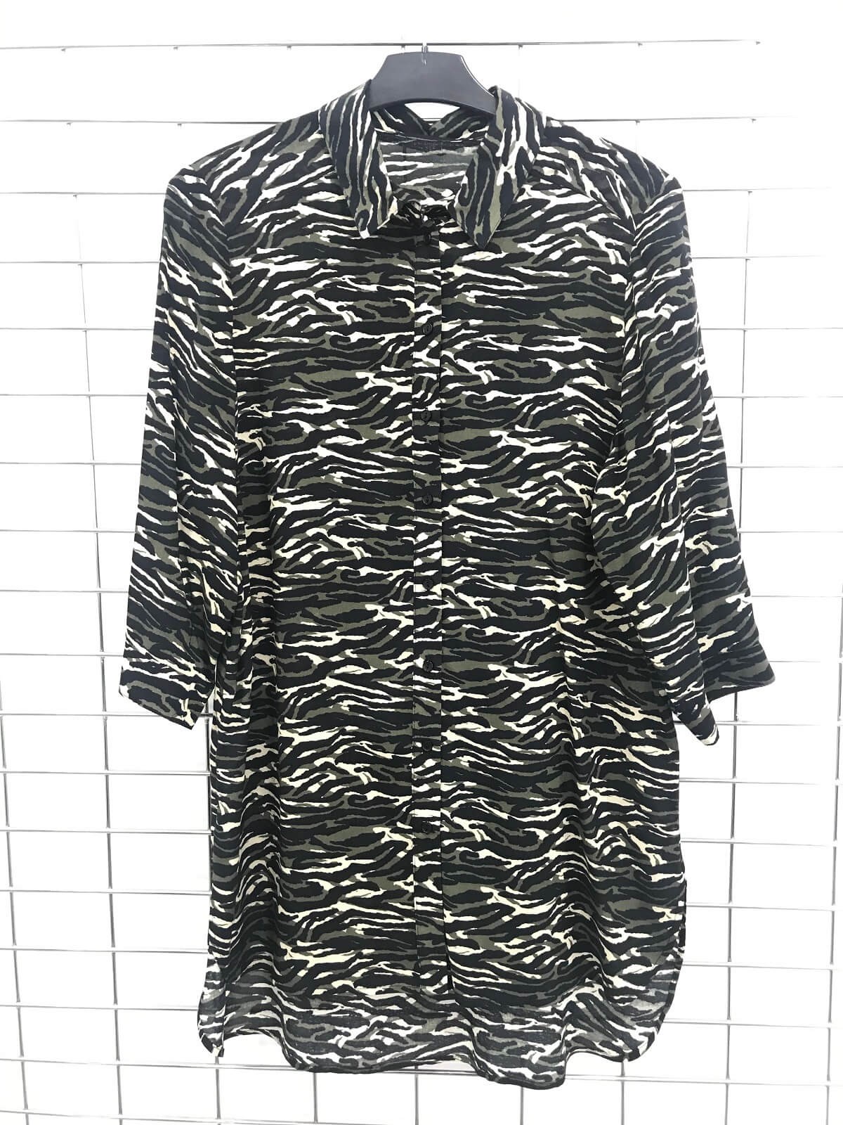 Myline-Gömlek Yaka Tunik-Büyük Beden Outlet-45671