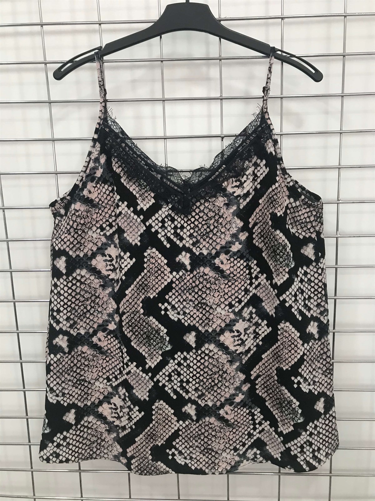 Myline-İp Askılı Dantelli Atlet-Büyük Beden Outlet-45577