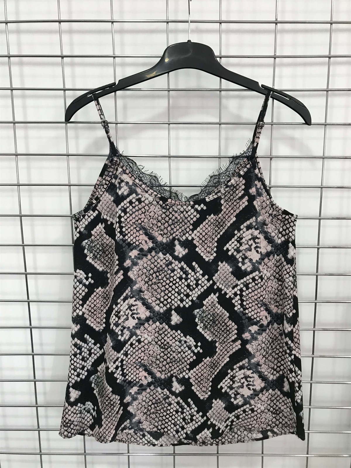 Myline-İp Askılı Dantelli Atlet-Büyük Beden Outlet-45577