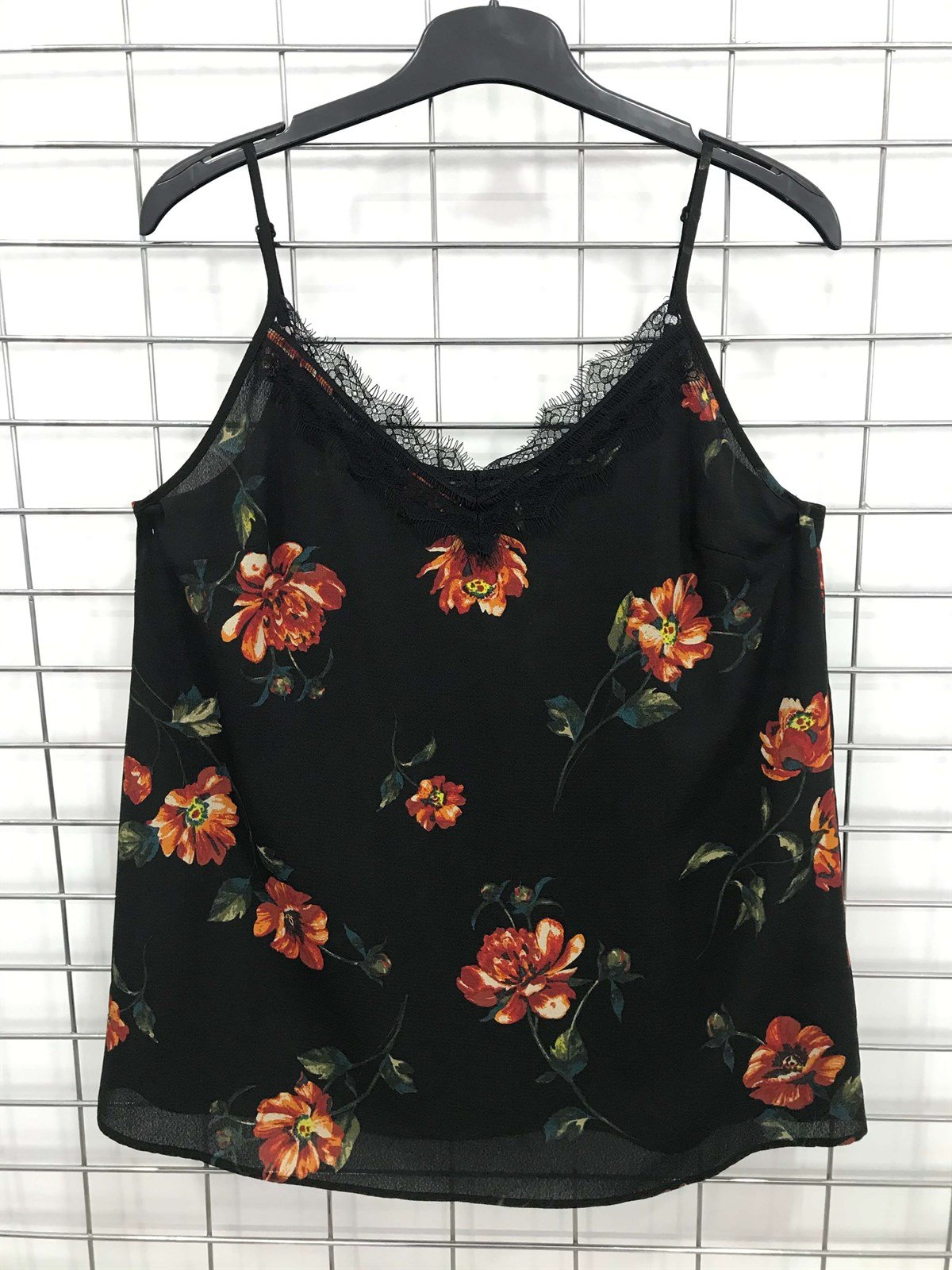 Myline-İp Askılı Dantelli Atlet-Büyük Beden Outlet-45594