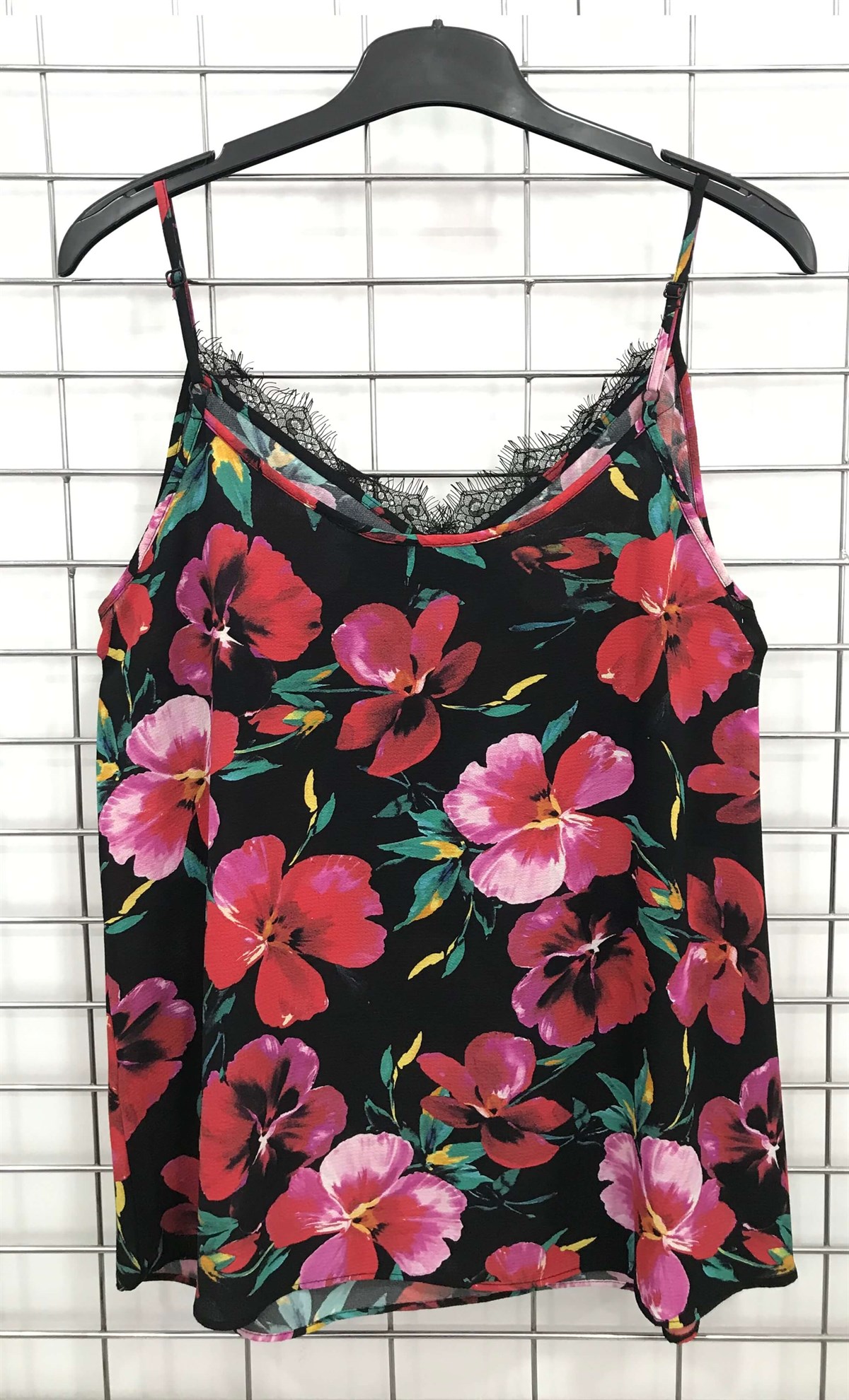 Myline-İp Askılı Dantelli Atlet-Büyük Beden Outlet-45597