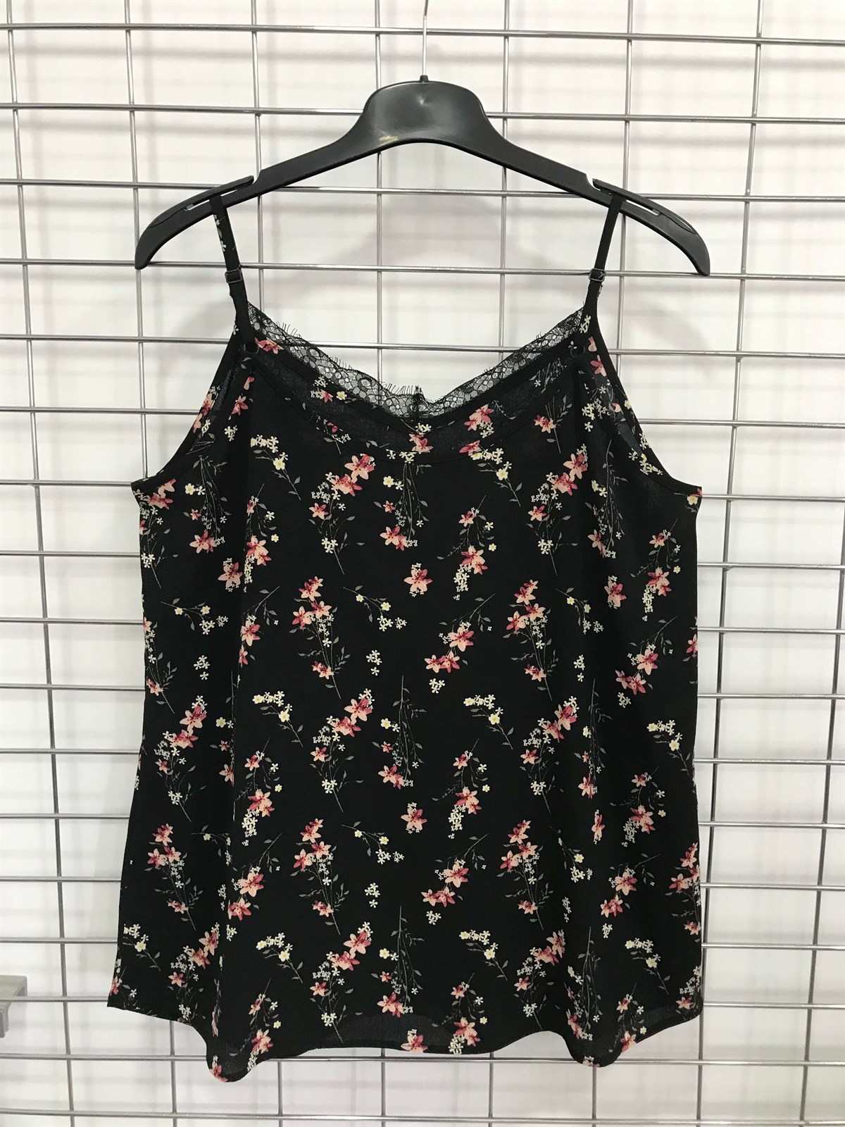 Myline-İp Askılı Dantelli Atlet-Büyük Beden Outlet-45598