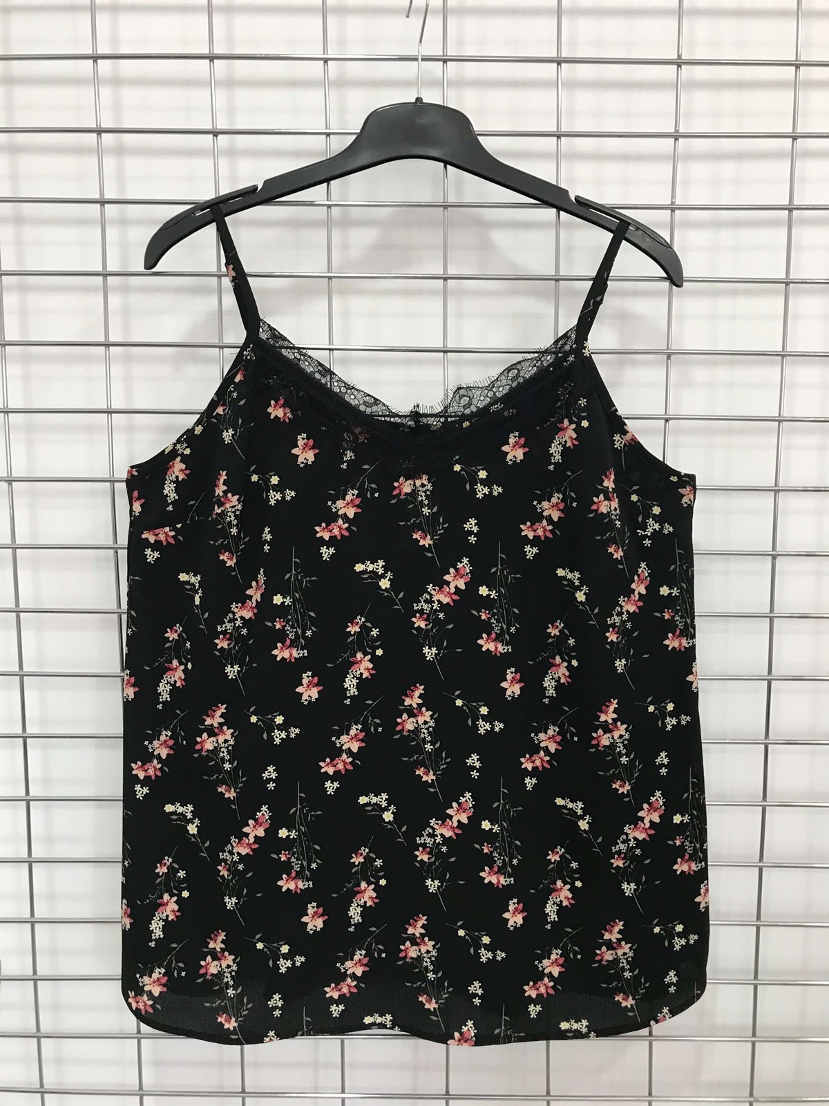 Myline-İp Askılı Dantelli Atlet-Büyük Beden Outlet-45598